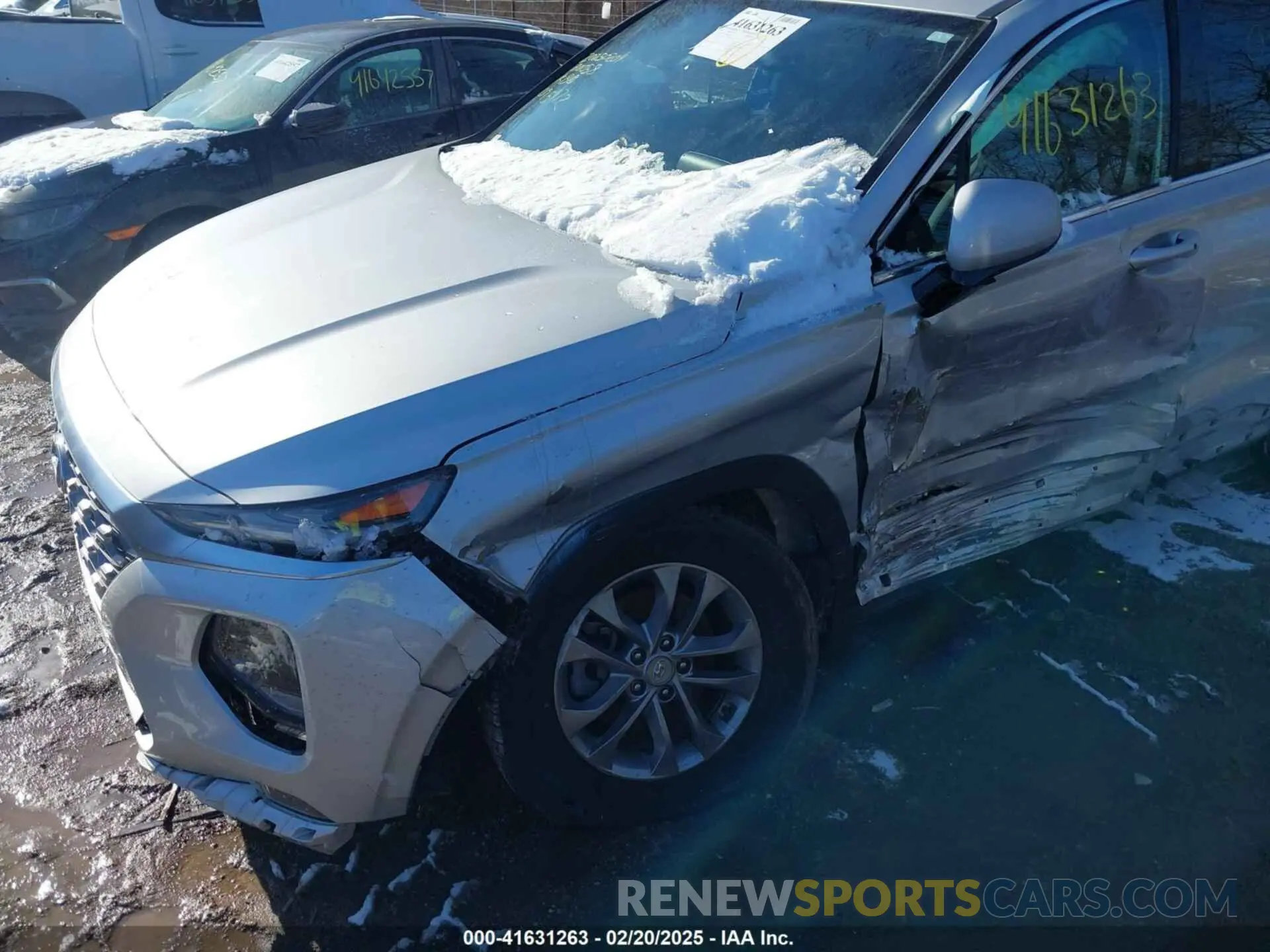 6 fotografías del automóvil dañado 5NMS3CAD0KH095472 HYUNDAI SANTA FE 2019