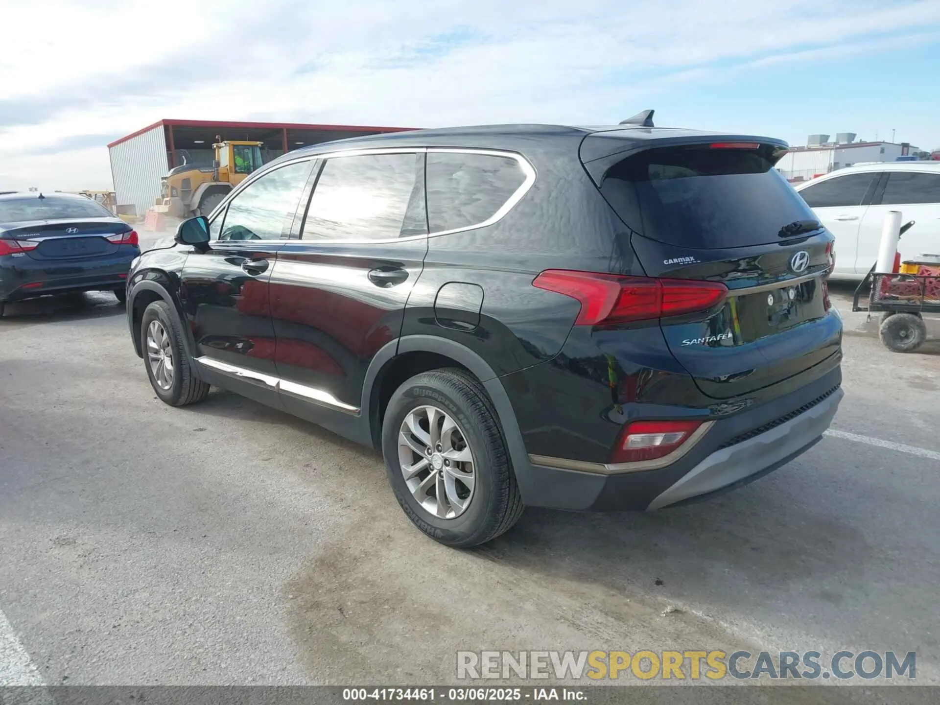 3 fotografías del automóvil dañado 5NMS3CAD0KH105045 HYUNDAI SANTA FE 2019