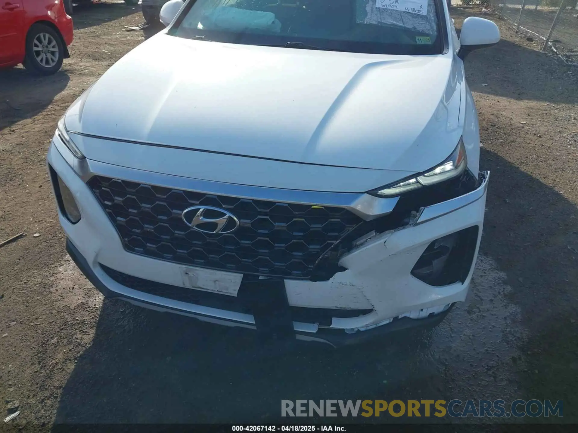 20 fotografías del automóvil dañado 5NMS3CAD2KH130366 HYUNDAI SANTA FE 2019