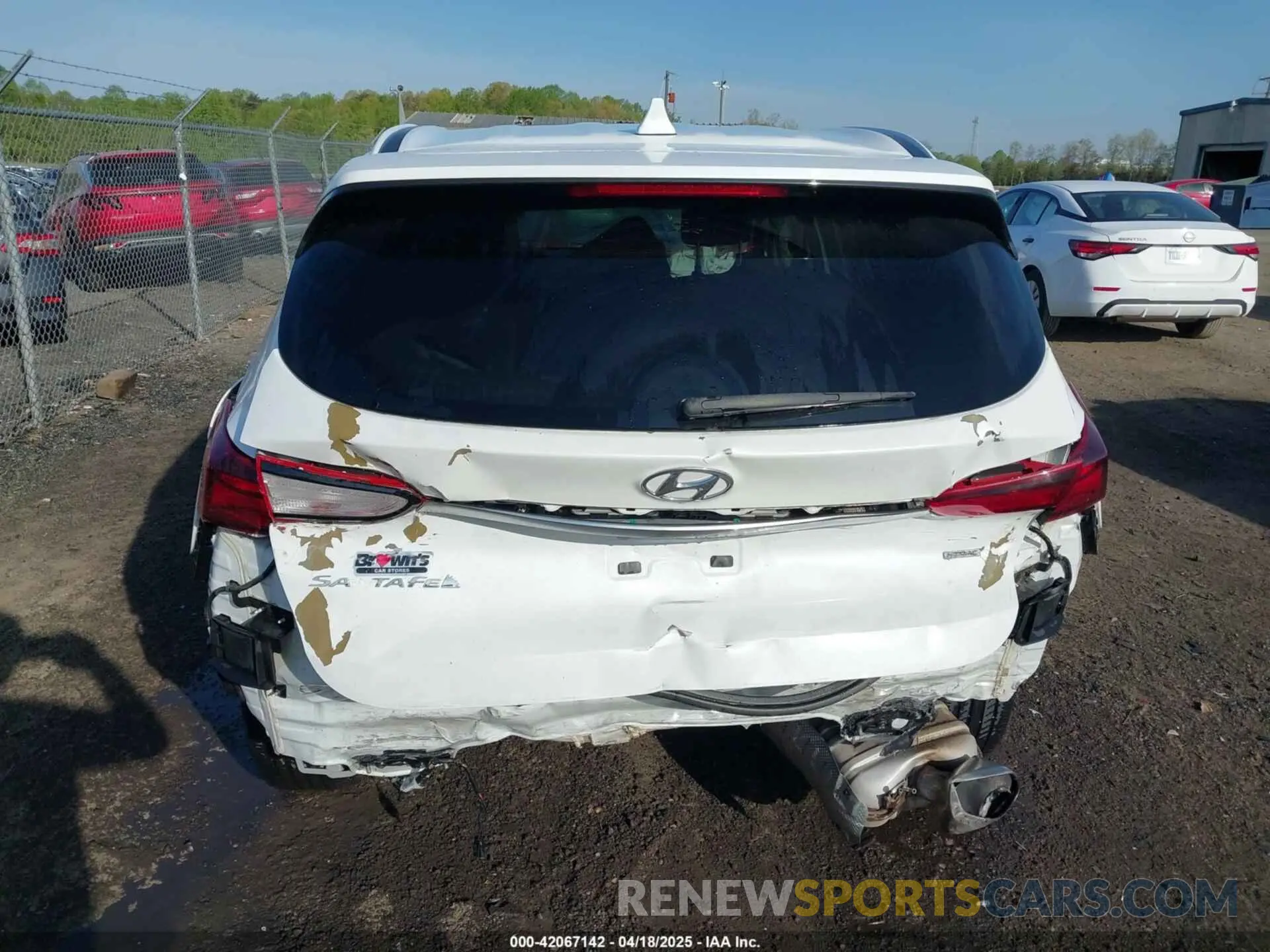 6 fotografías del automóvil dañado 5NMS3CAD2KH130366 HYUNDAI SANTA FE 2019