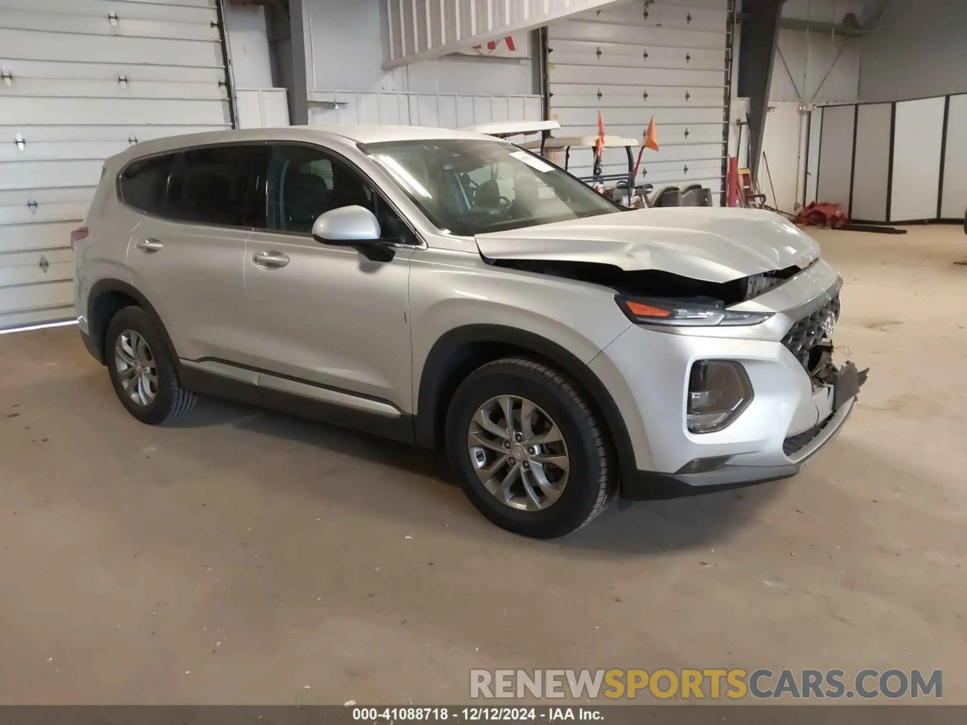 1 fotografías del automóvil dañado 5NMS3CAD3KH006333 HYUNDAI SANTA FE 2019