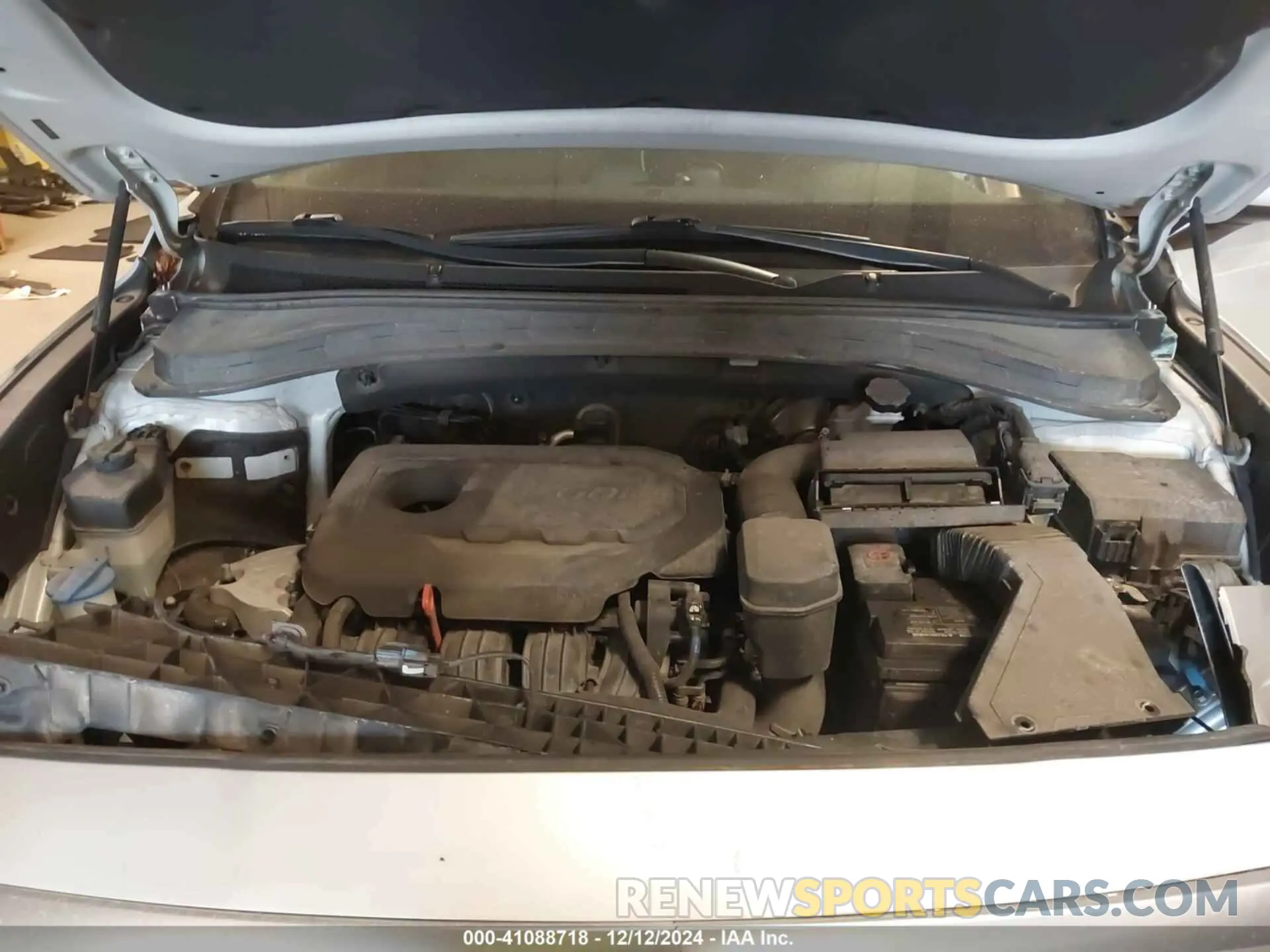 10 fotografías del automóvil dañado 5NMS3CAD3KH006333 HYUNDAI SANTA FE 2019