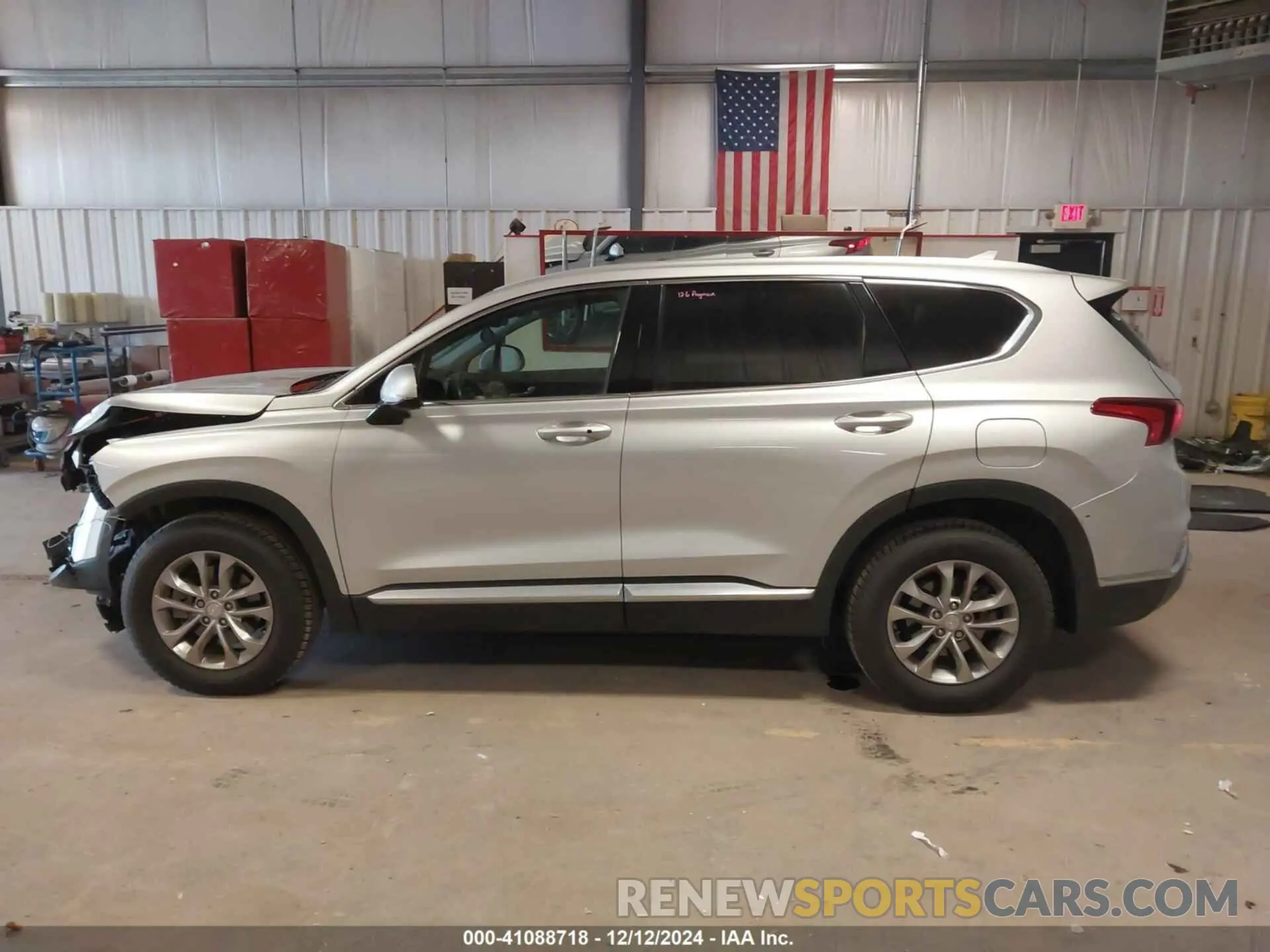 14 fotografías del automóvil dañado 5NMS3CAD3KH006333 HYUNDAI SANTA FE 2019
