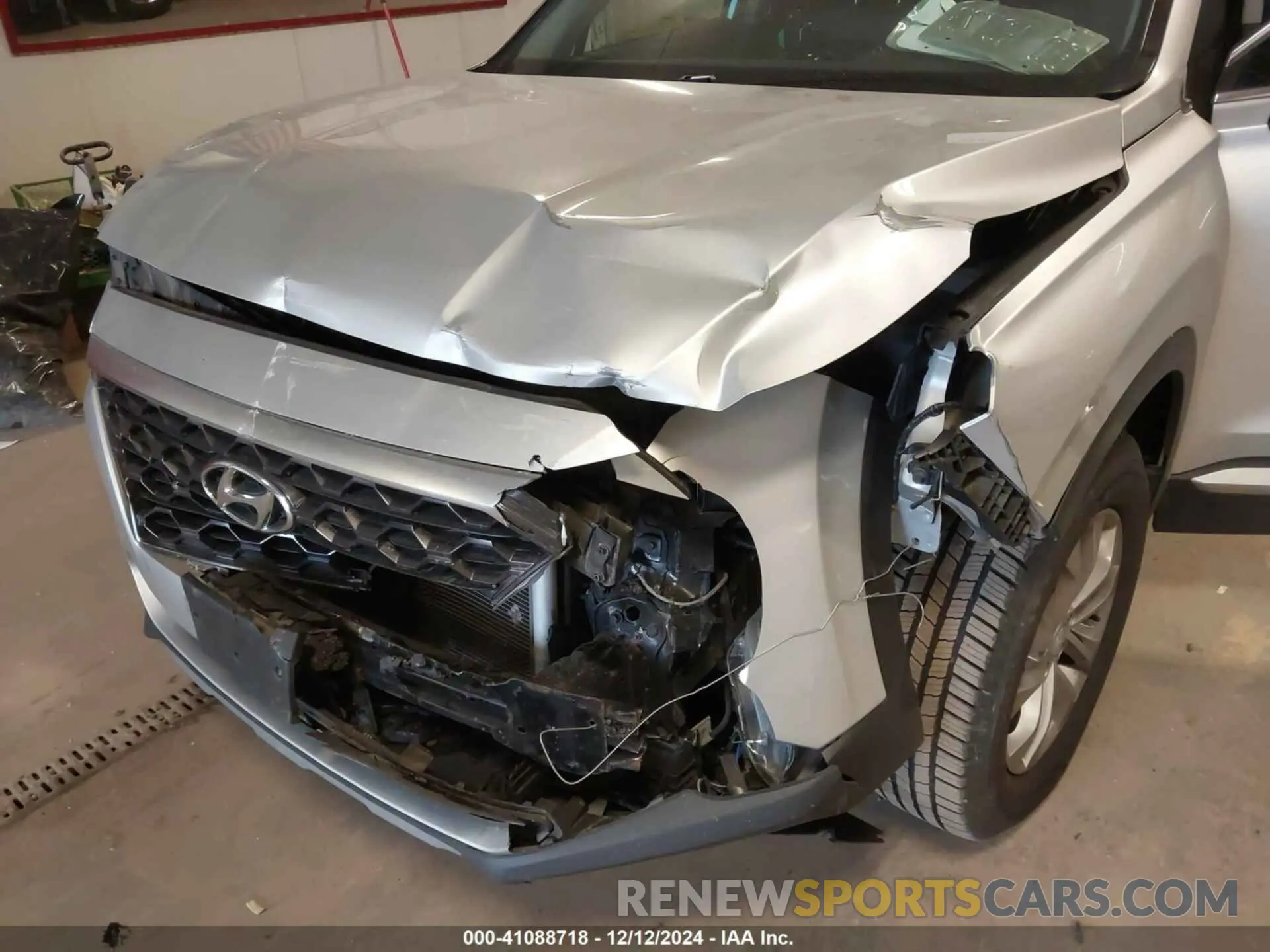 6 fotografías del automóvil dañado 5NMS3CAD3KH006333 HYUNDAI SANTA FE 2019