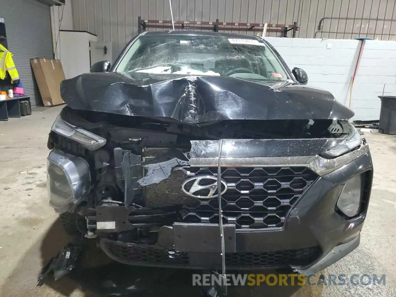 5 fotografías del automóvil dañado 5NMS3CAD3KH008163 HYUNDAI SANTA FE 2019