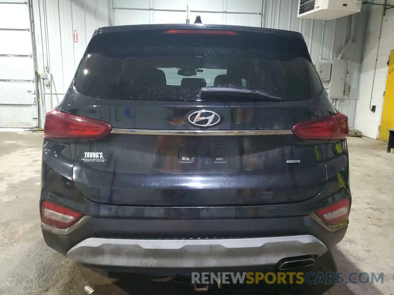 6 fotografías del automóvil dañado 5NMS3CAD3KH008163 HYUNDAI SANTA FE 2019