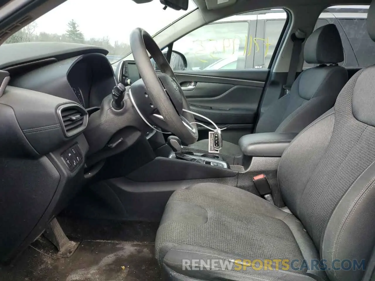 7 fotografías del automóvil dañado 5NMS3CAD3KH008163 HYUNDAI SANTA FE 2019