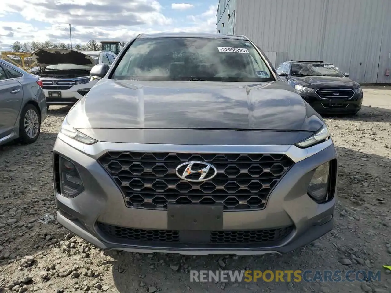 5 fotografías del automóvil dañado 5NMS3CAD3KH136001 HYUNDAI SANTA FE 2019
