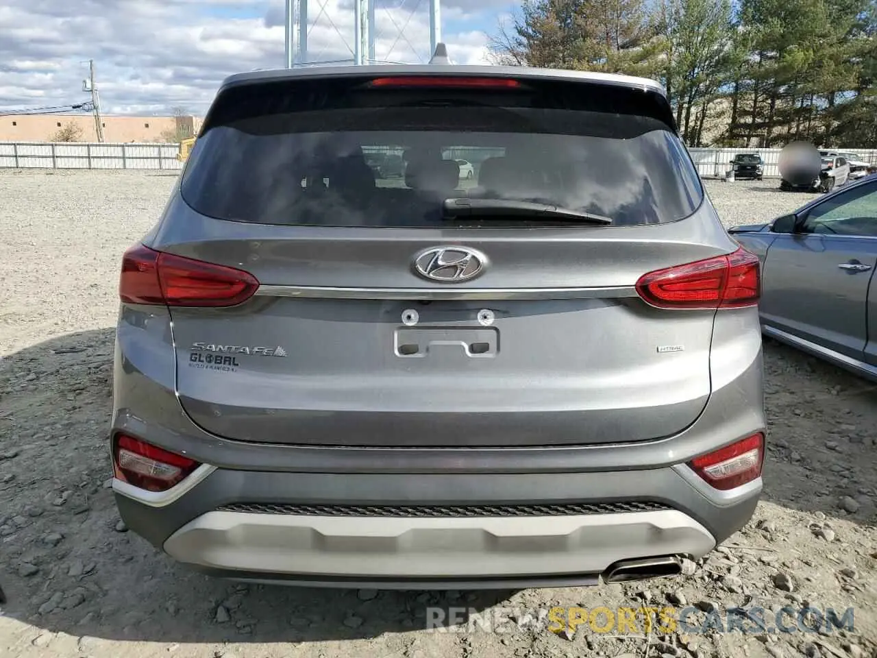 6 fotografías del automóvil dañado 5NMS3CAD3KH136001 HYUNDAI SANTA FE 2019