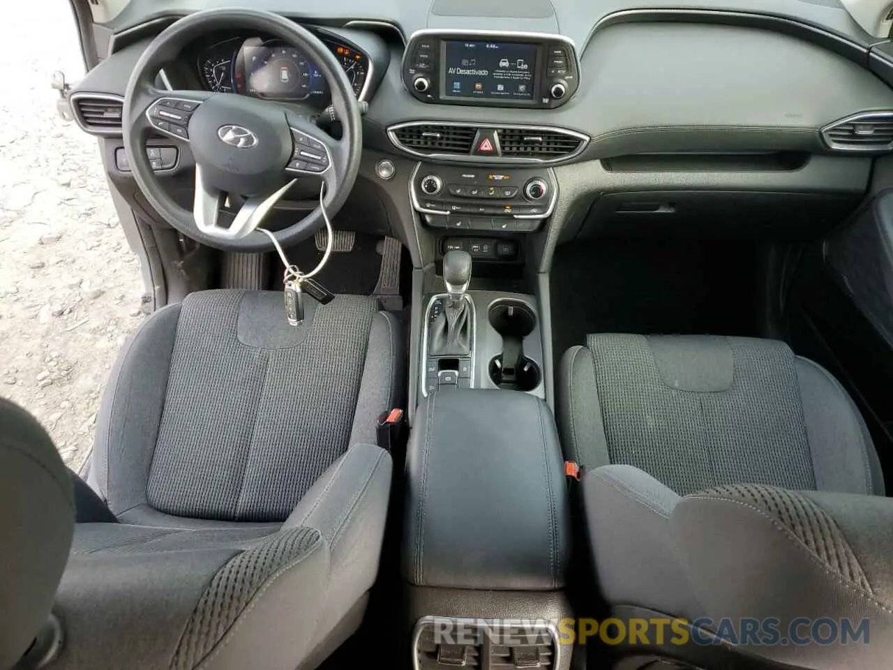 8 fotografías del automóvil dañado 5NMS3CAD3KH136001 HYUNDAI SANTA FE 2019