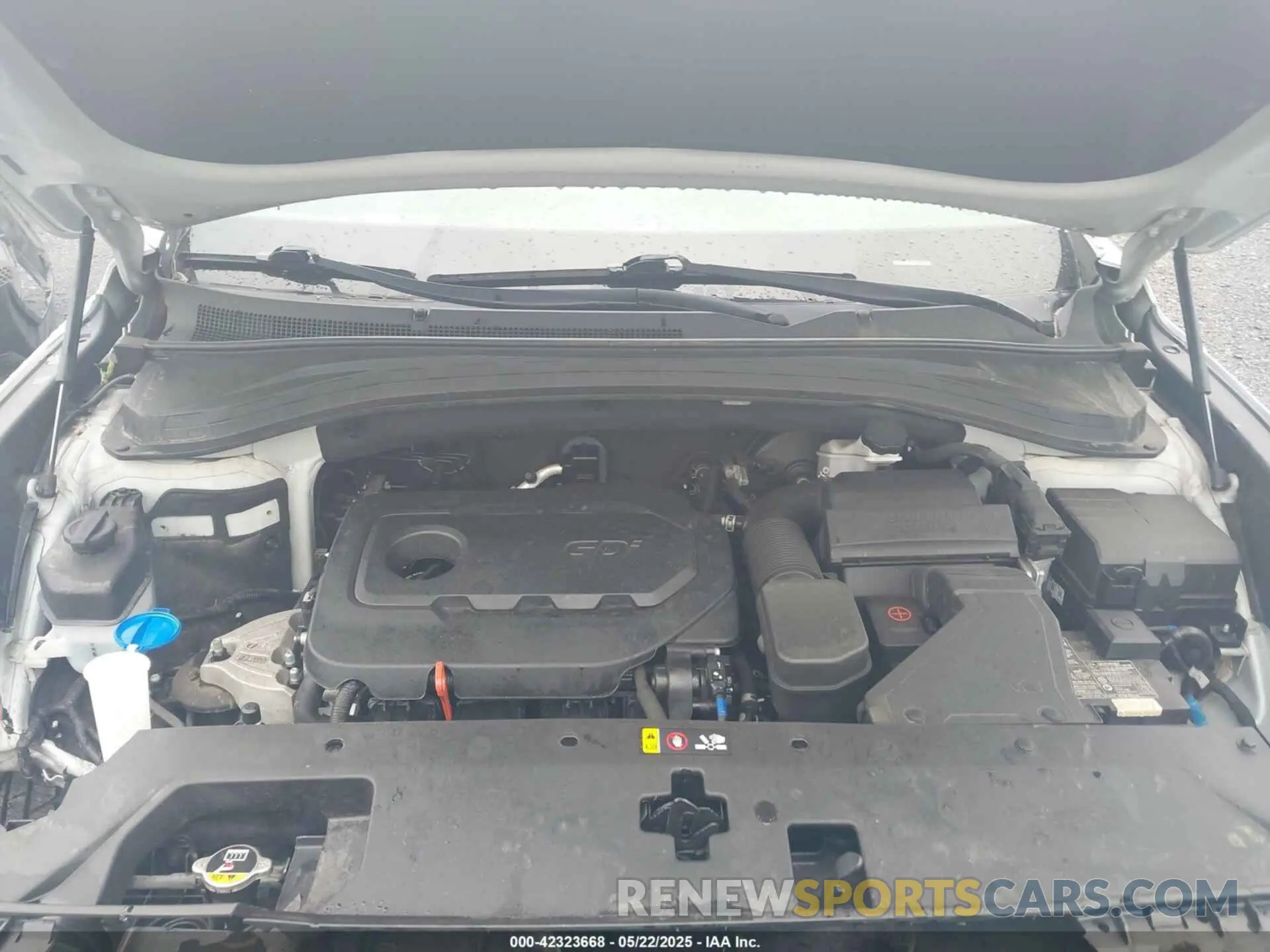 10 fotografías del automóvil dañado 5NMS3CAD3KH136340 HYUNDAI SANTA FE 2019