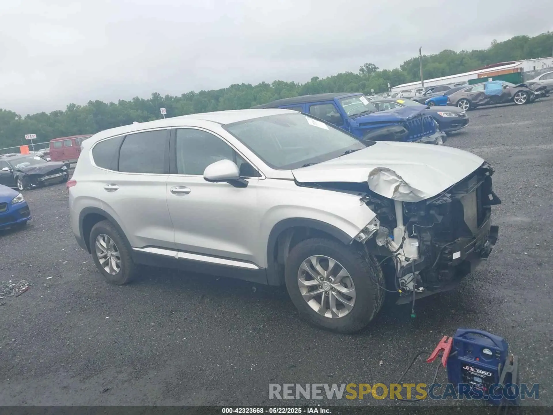 13 fotografías del automóvil dañado 5NMS3CAD3KH136340 HYUNDAI SANTA FE 2019