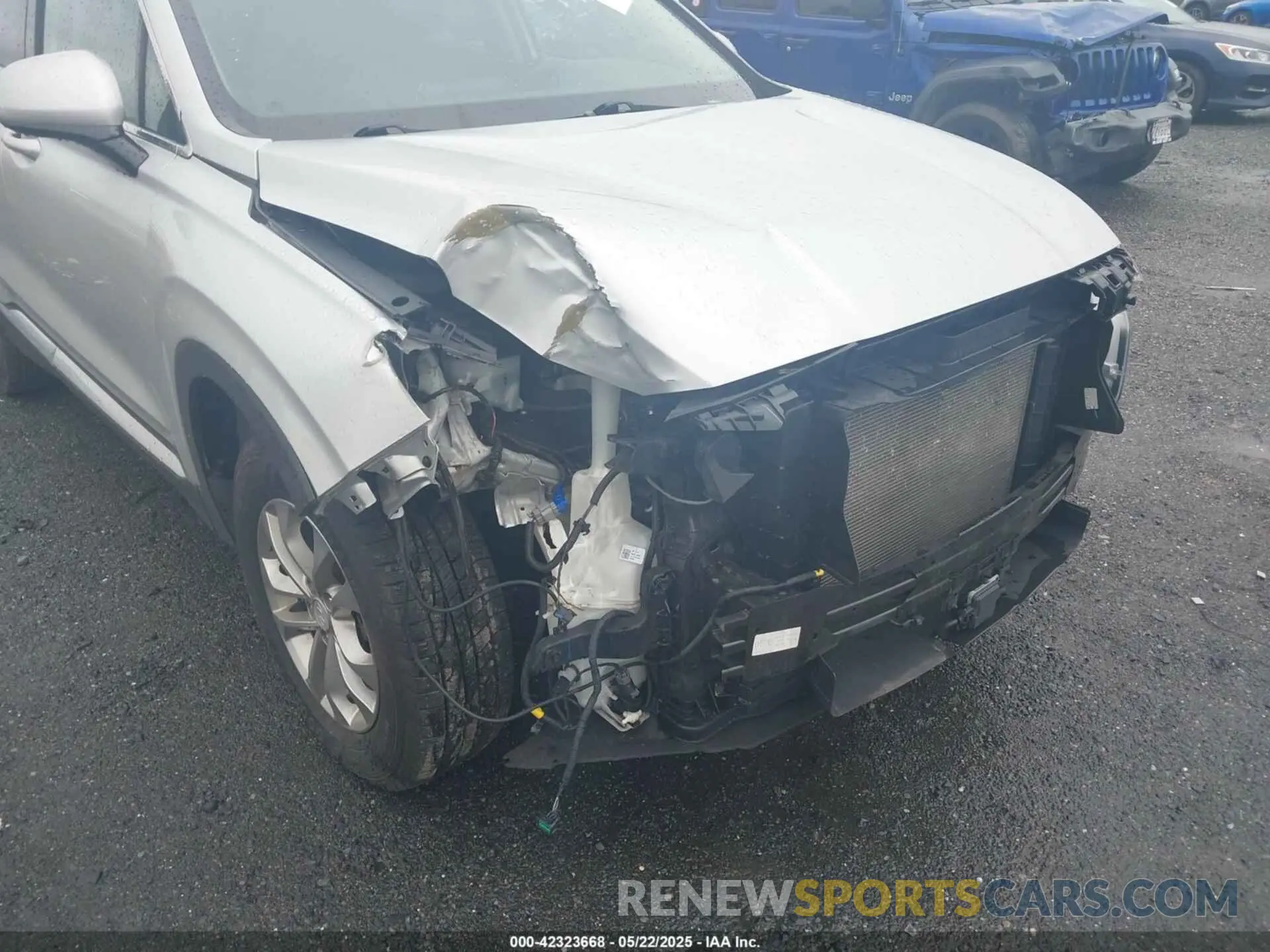 6 fotografías del automóvil dañado 5NMS3CAD3KH136340 HYUNDAI SANTA FE 2019