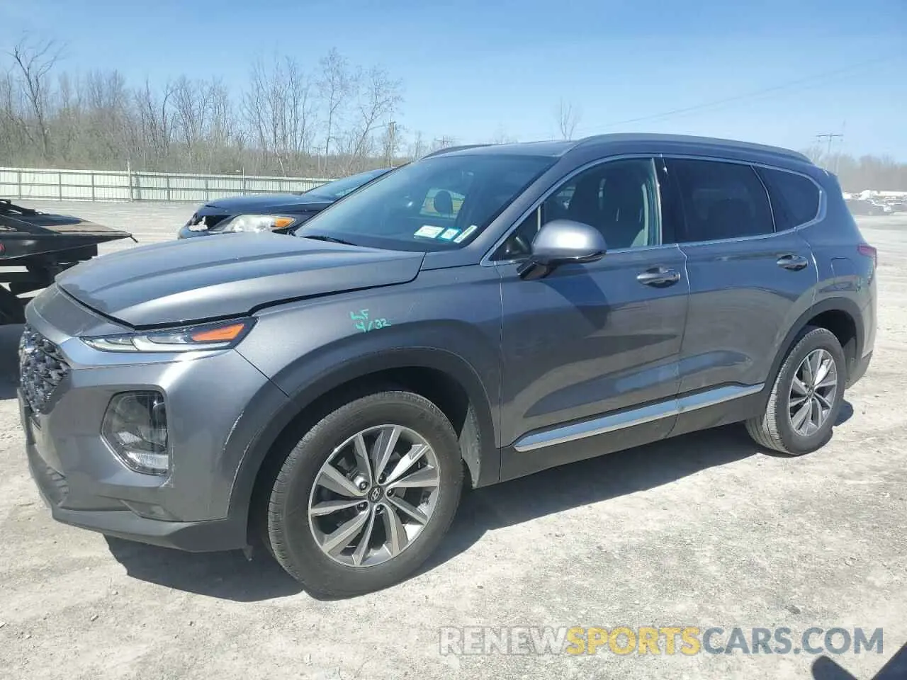 1 fotografías del automóvil dañado 5NMS3CAD4KH050471 HYUNDAI SANTA FE 2019
