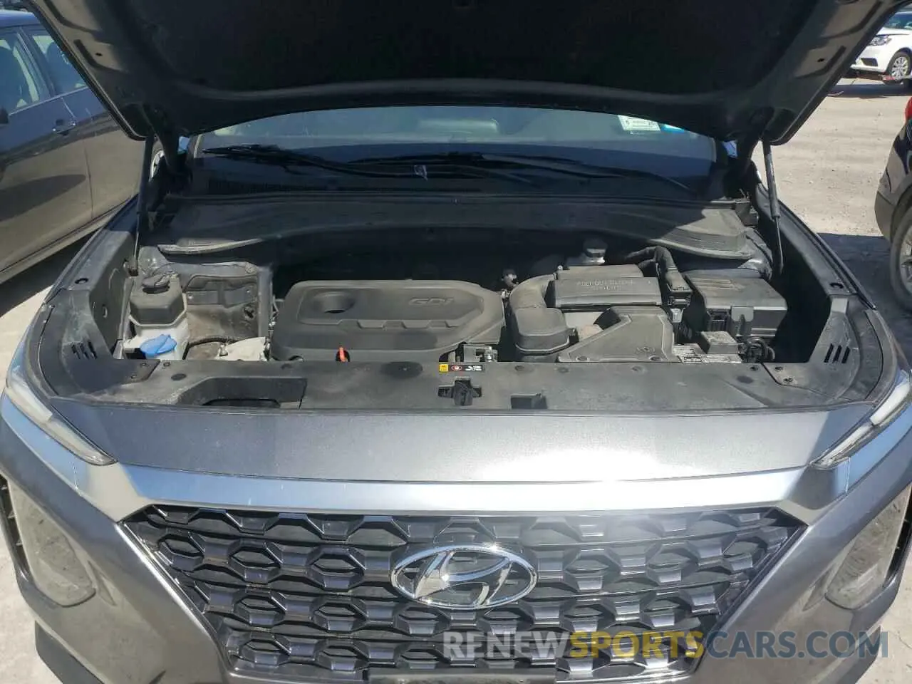 12 fotografías del automóvil dañado 5NMS3CAD4KH050471 HYUNDAI SANTA FE 2019