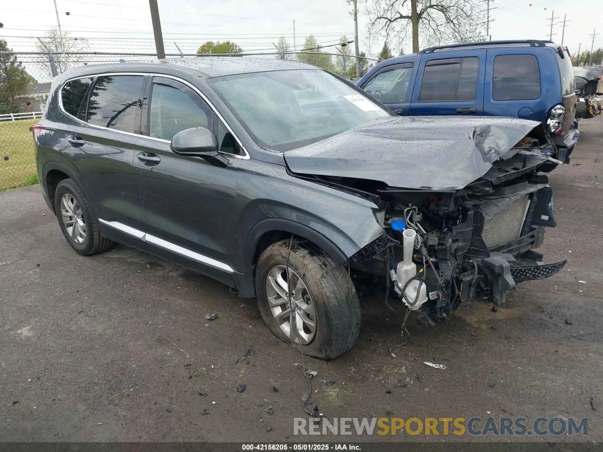1 fotografías del automóvil dañado 5NMS3CAD4KH075239 HYUNDAI SANTA FE 2019