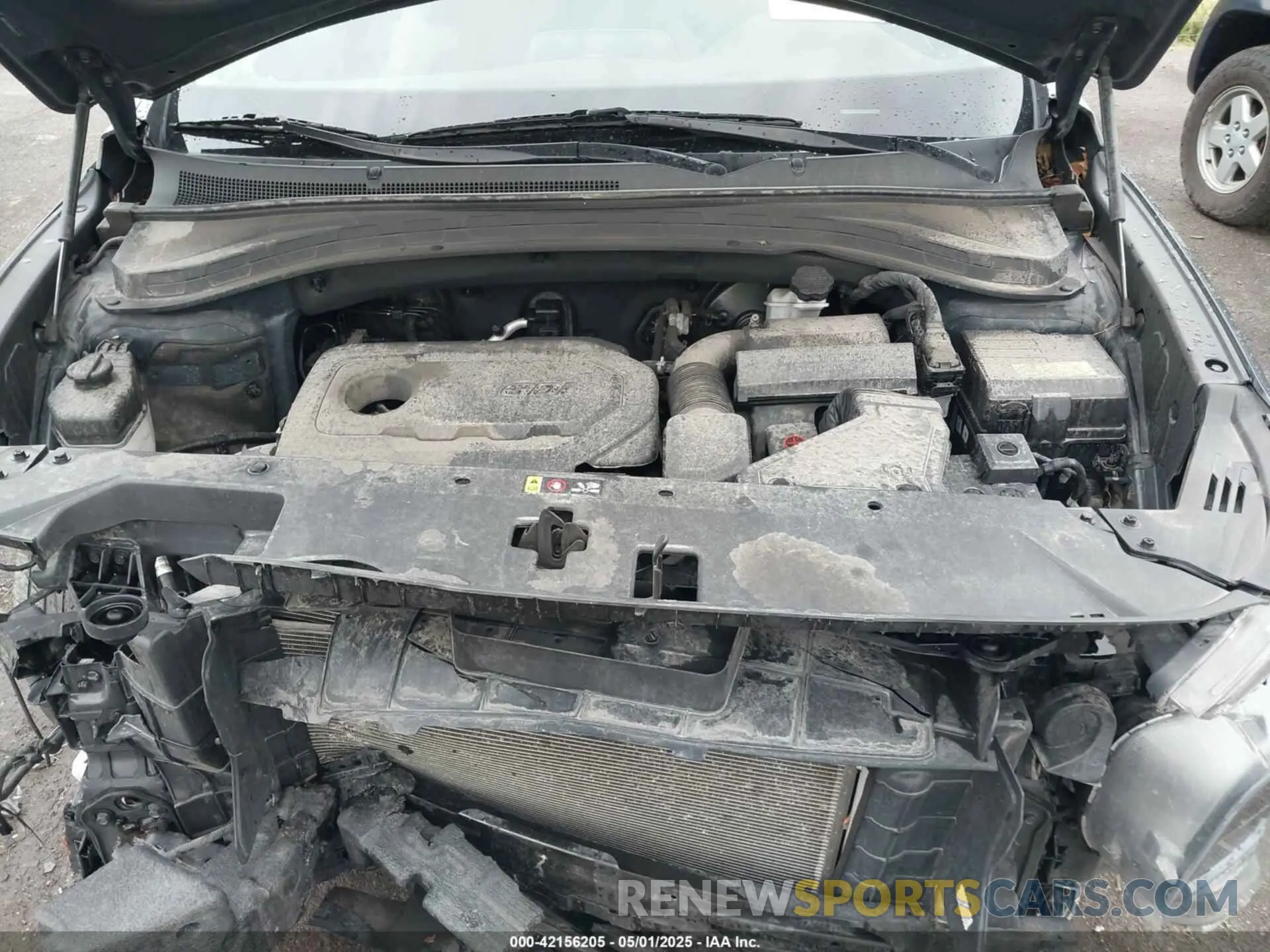 10 fotografías del automóvil dañado 5NMS3CAD4KH075239 HYUNDAI SANTA FE 2019