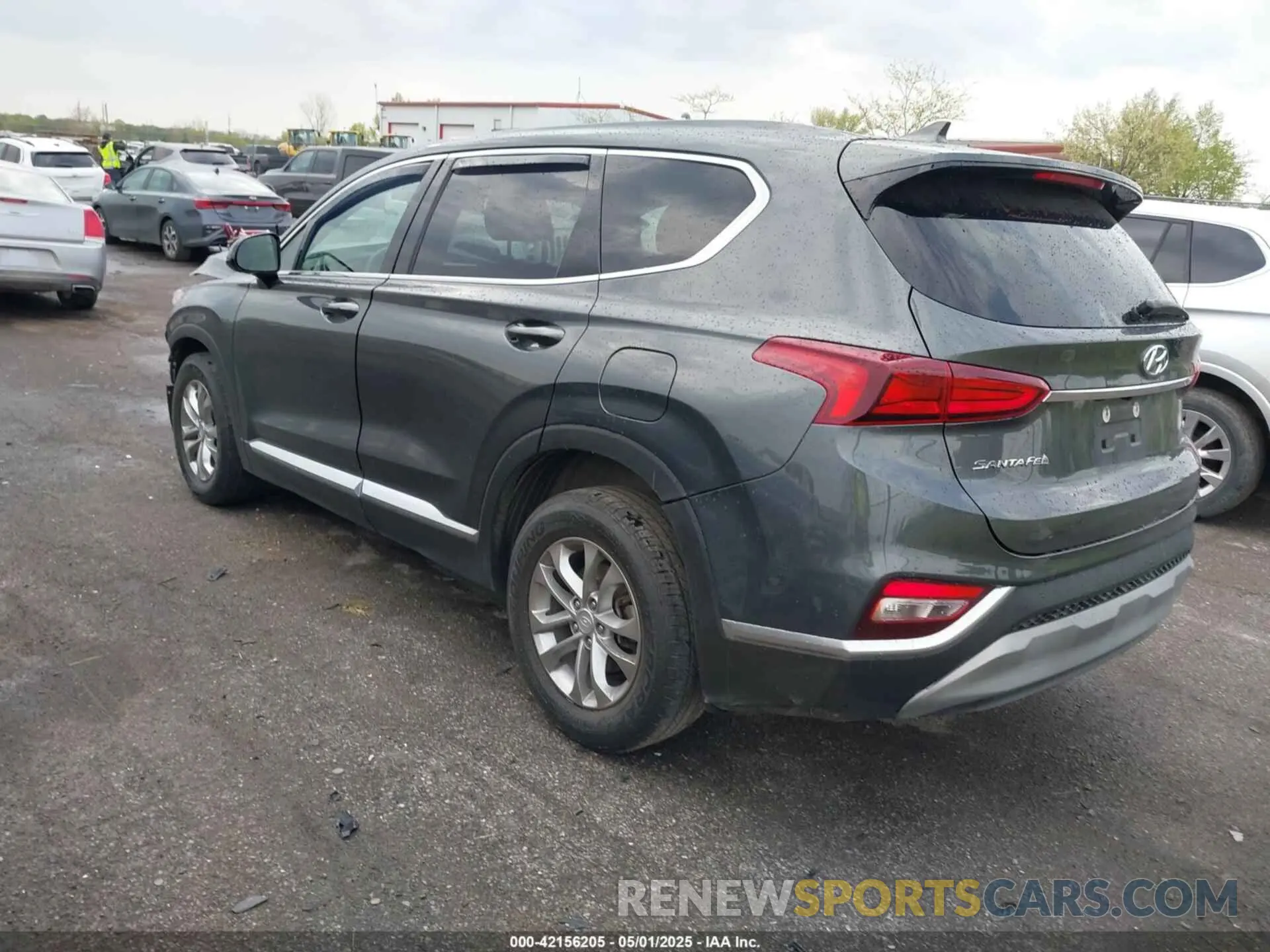 3 fotografías del automóvil dañado 5NMS3CAD4KH075239 HYUNDAI SANTA FE 2019