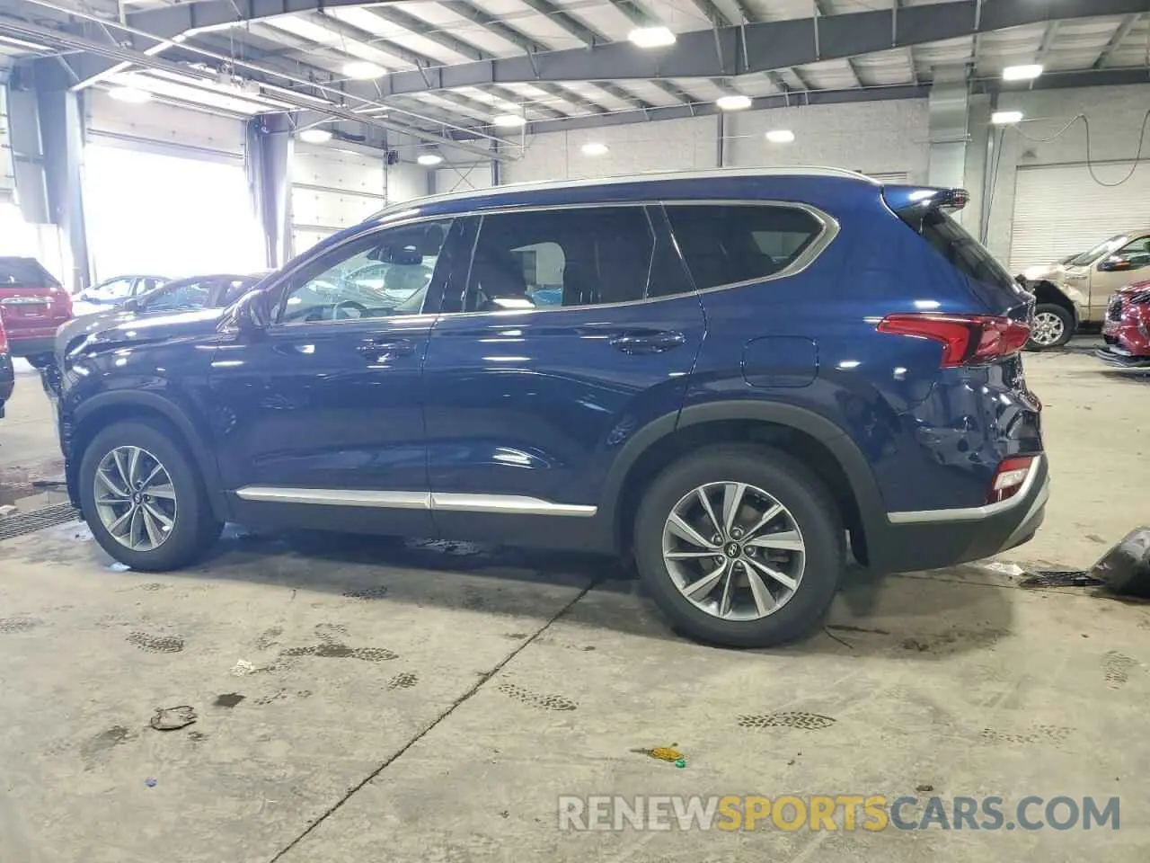 2 fotografías del automóvil dañado 5NMS3CAD4KH076391 HYUNDAI SANTA FE 2019