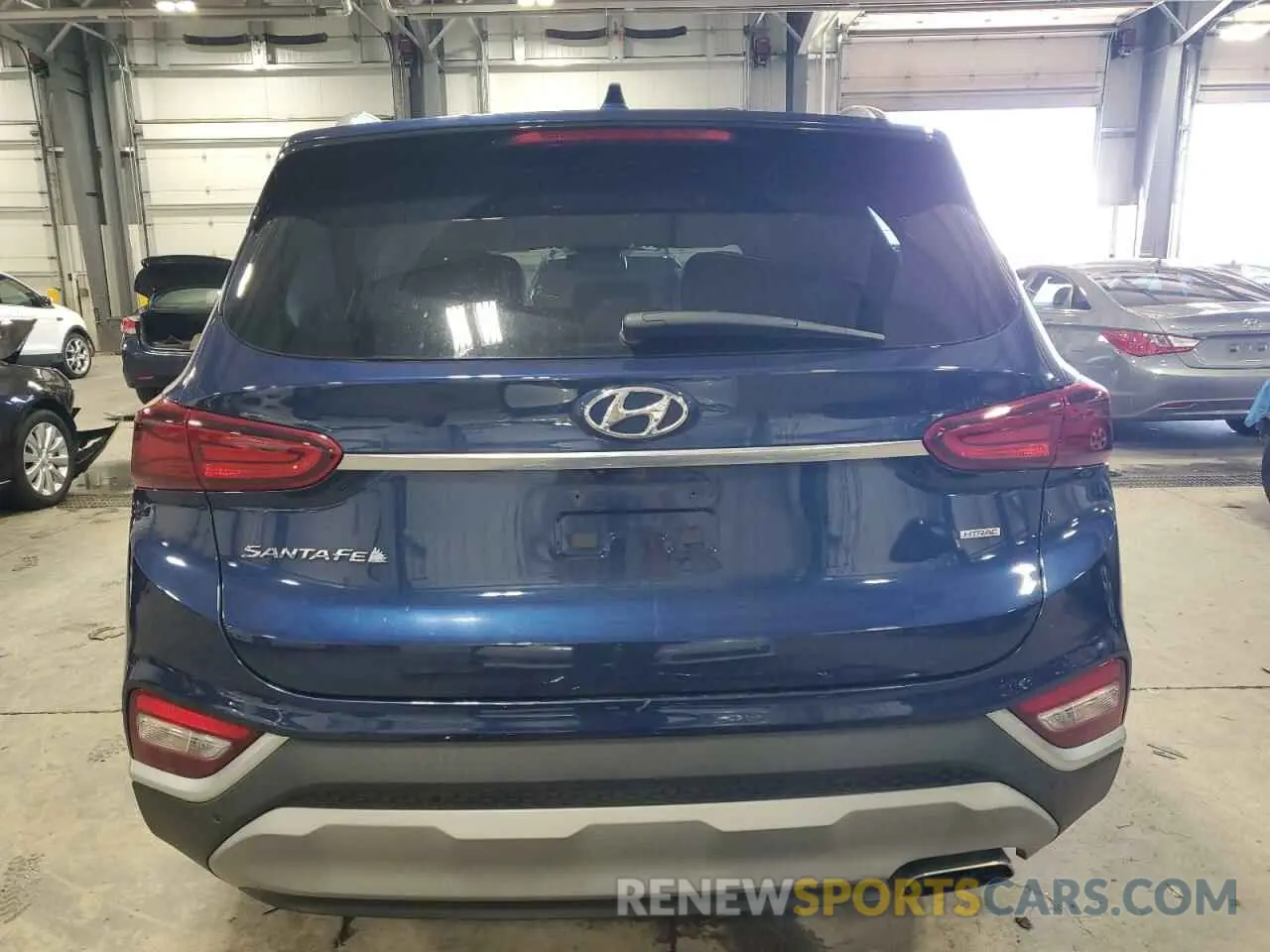 6 fotografías del automóvil dañado 5NMS3CAD4KH076391 HYUNDAI SANTA FE 2019