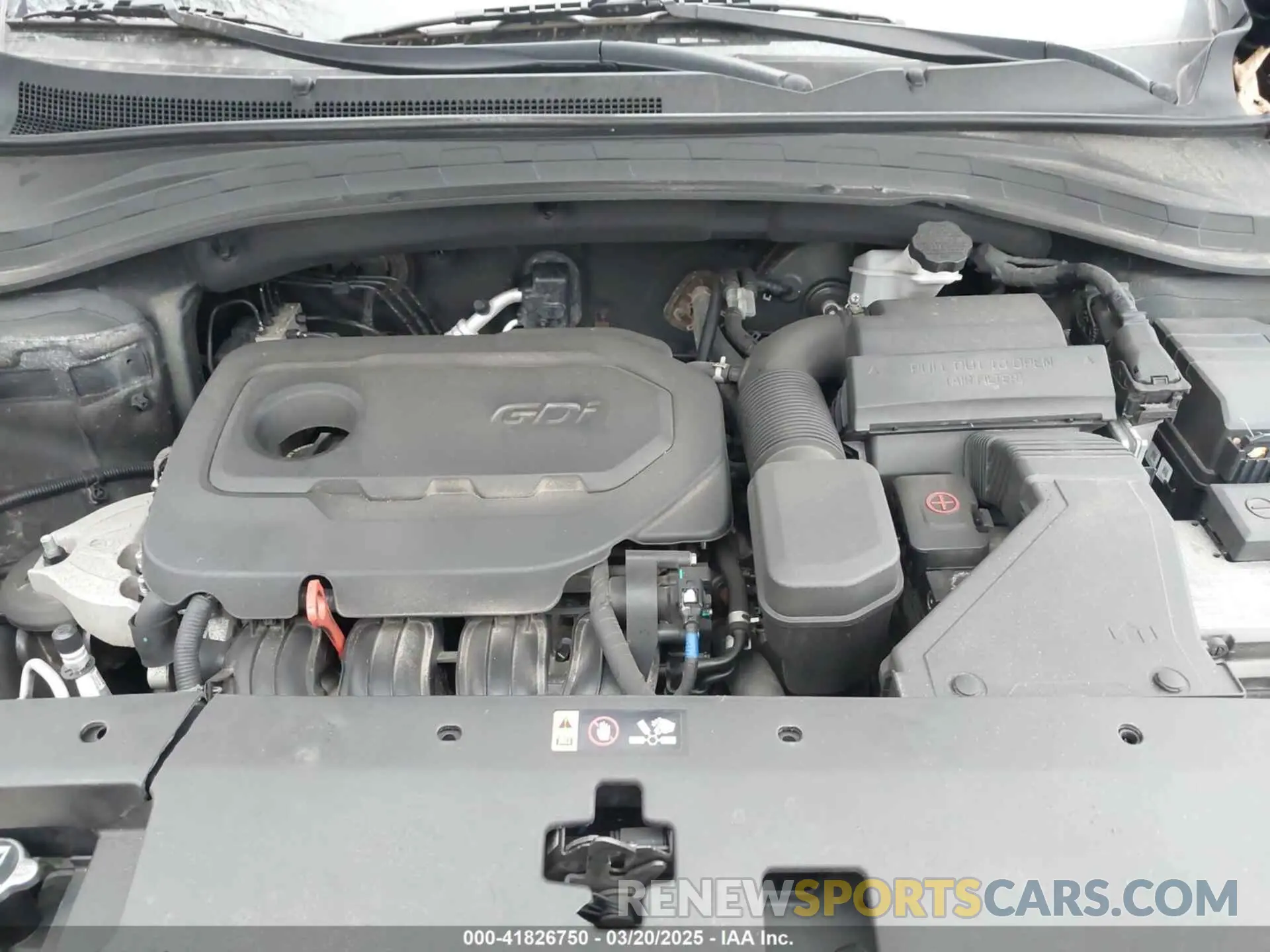 10 fotografías del automóvil dañado 5NMS3CAD4KH081736 HYUNDAI SANTA FE 2019