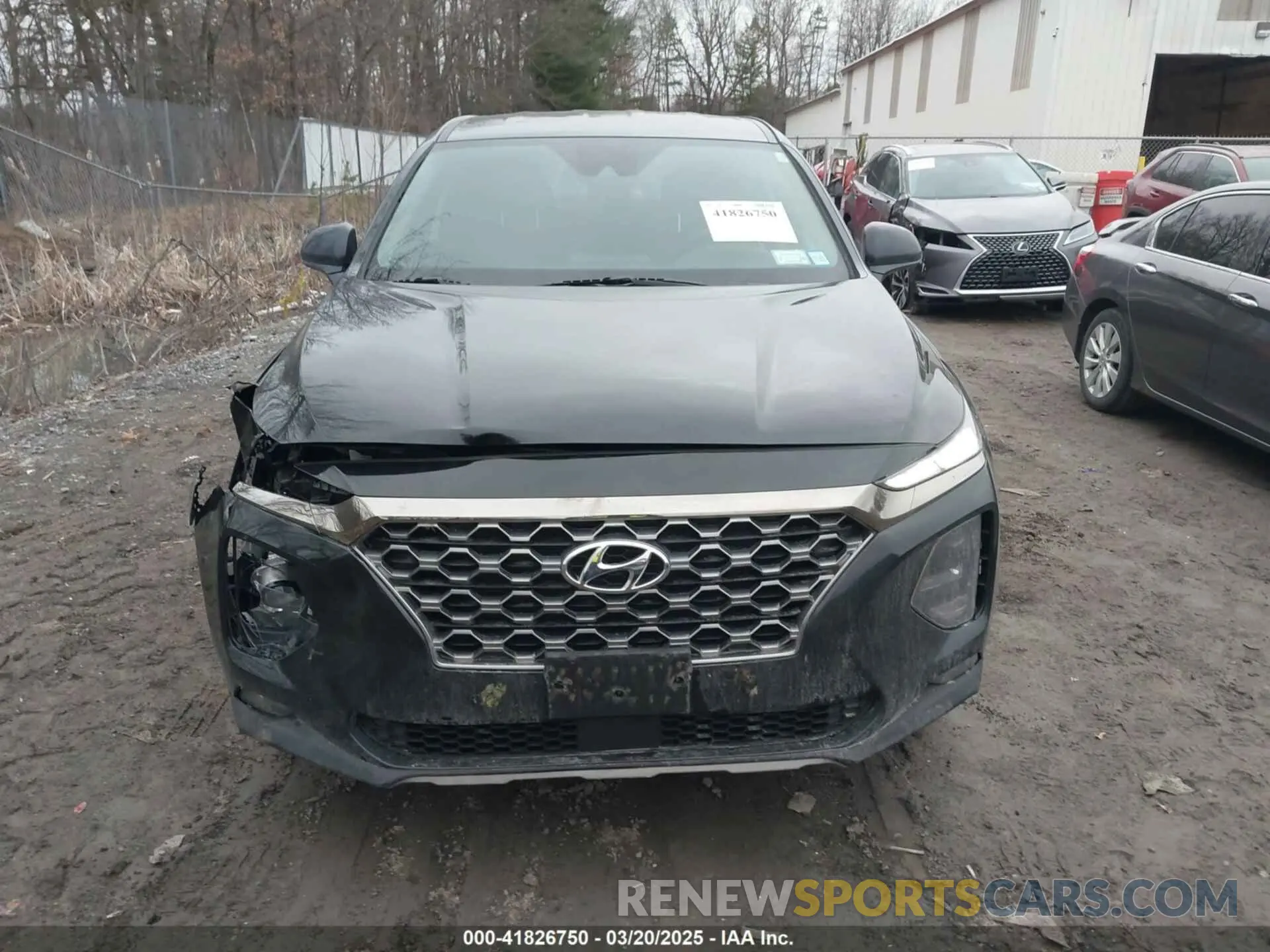 12 fotografías del automóvil dañado 5NMS3CAD4KH081736 HYUNDAI SANTA FE 2019
