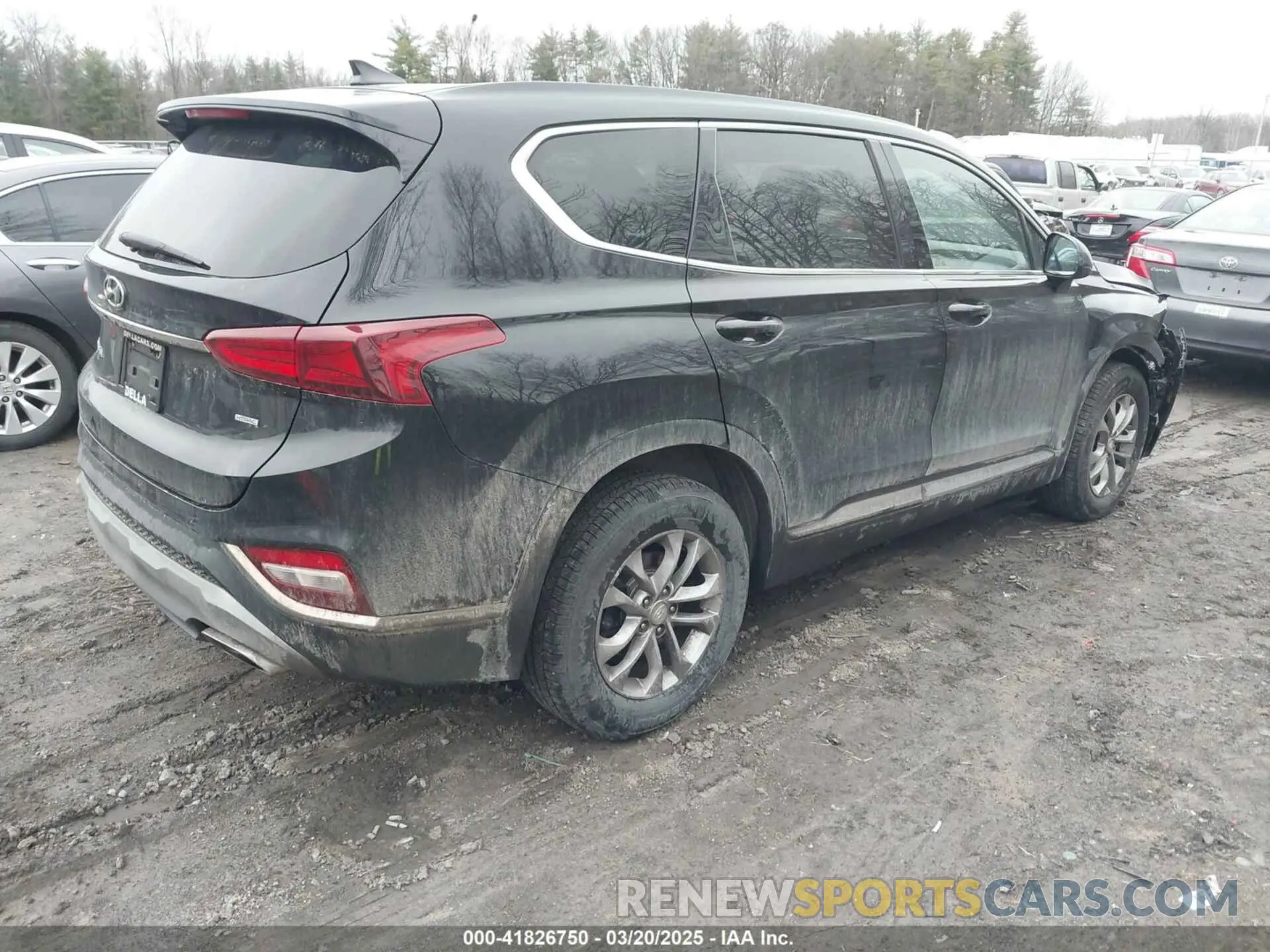 4 fotografías del automóvil dañado 5NMS3CAD4KH081736 HYUNDAI SANTA FE 2019