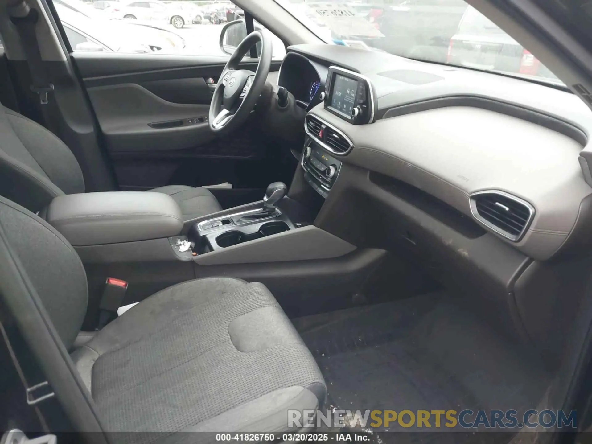 5 fotografías del automóvil dañado 5NMS3CAD4KH081736 HYUNDAI SANTA FE 2019