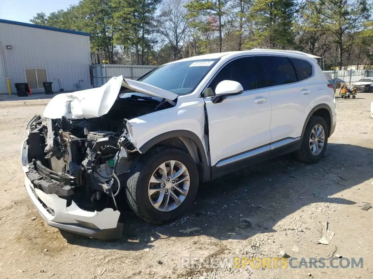 1 fotografías del automóvil dañado 5NMS3CAD5KH001232 HYUNDAI SANTA FE 2019