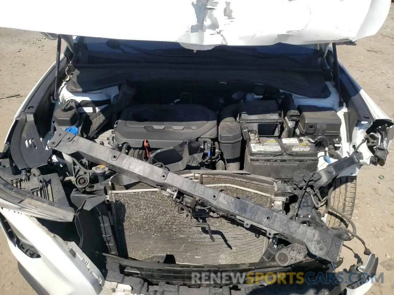 12 fotografías del automóvil dañado 5NMS3CAD5KH001232 HYUNDAI SANTA FE 2019