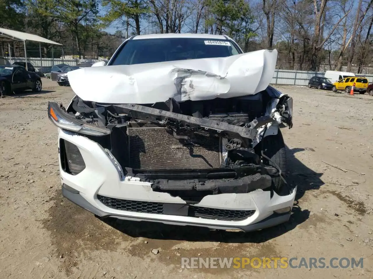 5 fotografías del automóvil dañado 5NMS3CAD5KH001232 HYUNDAI SANTA FE 2019