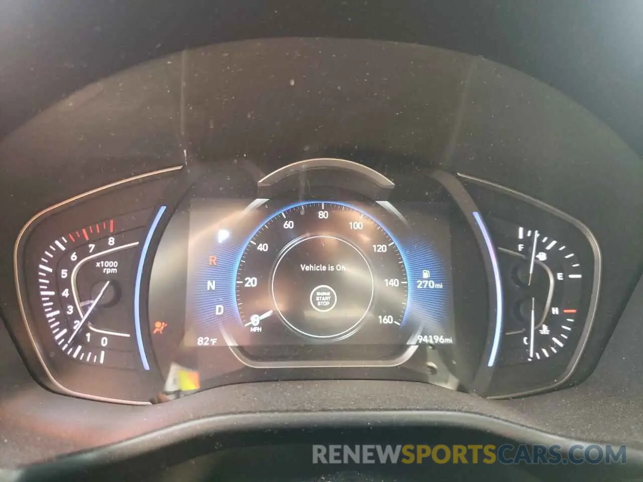 9 fotografías del automóvil dañado 5NMS3CAD5KH001232 HYUNDAI SANTA FE 2019