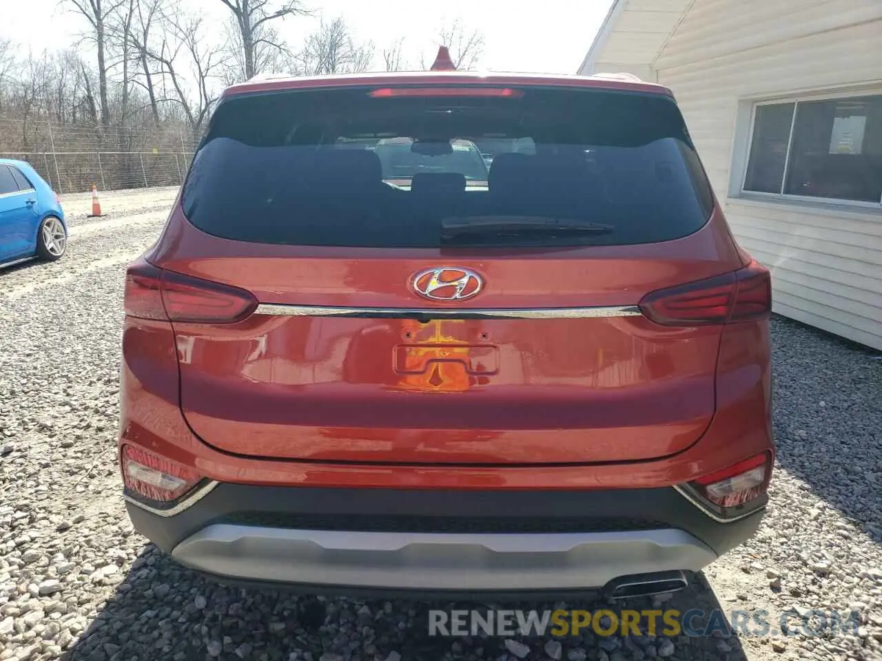 6 fotografías del automóvil dañado 5NMS3CAD5KH029130 HYUNDAI SANTA FE 2019