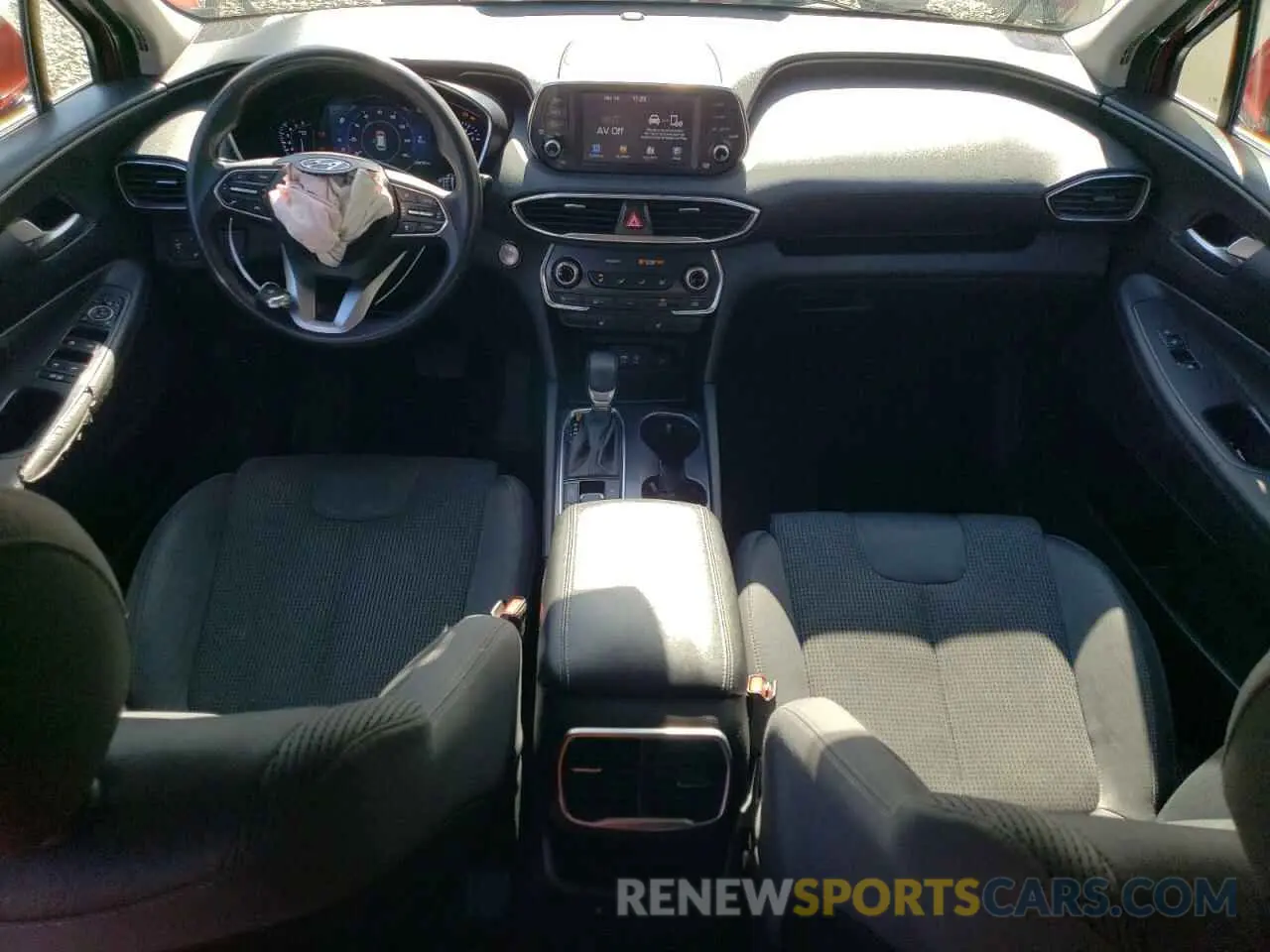 8 fotografías del automóvil dañado 5NMS3CAD5KH029130 HYUNDAI SANTA FE 2019