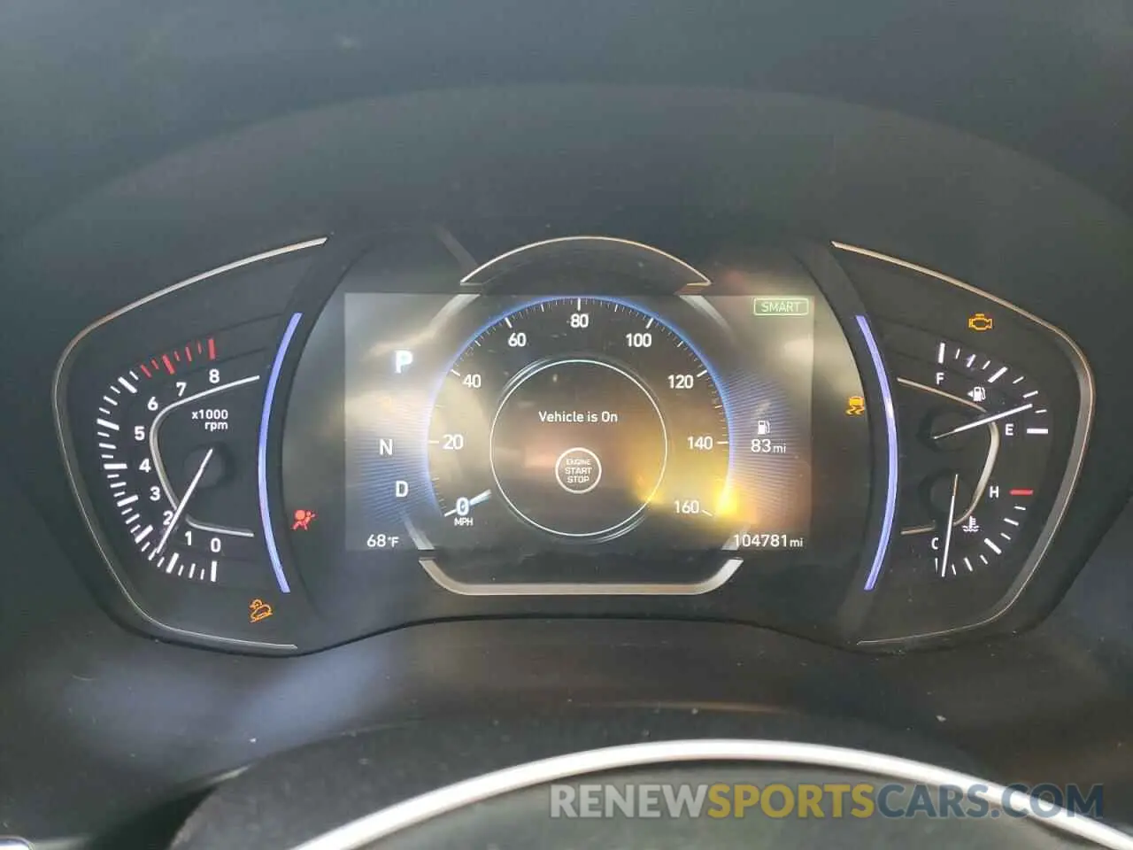9 fotografías del automóvil dañado 5NMS3CAD5KH029130 HYUNDAI SANTA FE 2019