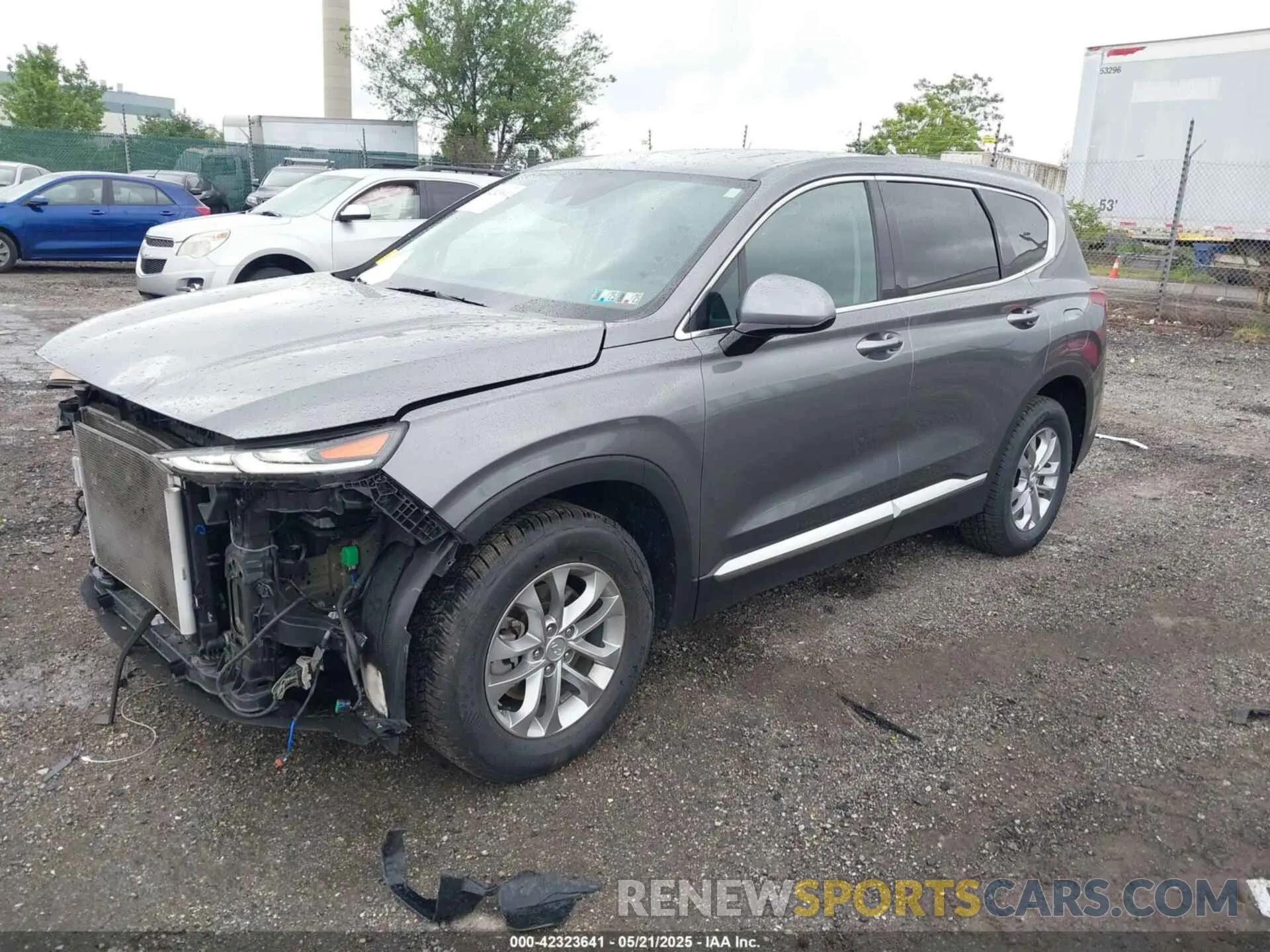 2 fotografías del automóvil dañado 5NMS3CAD7KH035429 HYUNDAI SANTA FE 2019