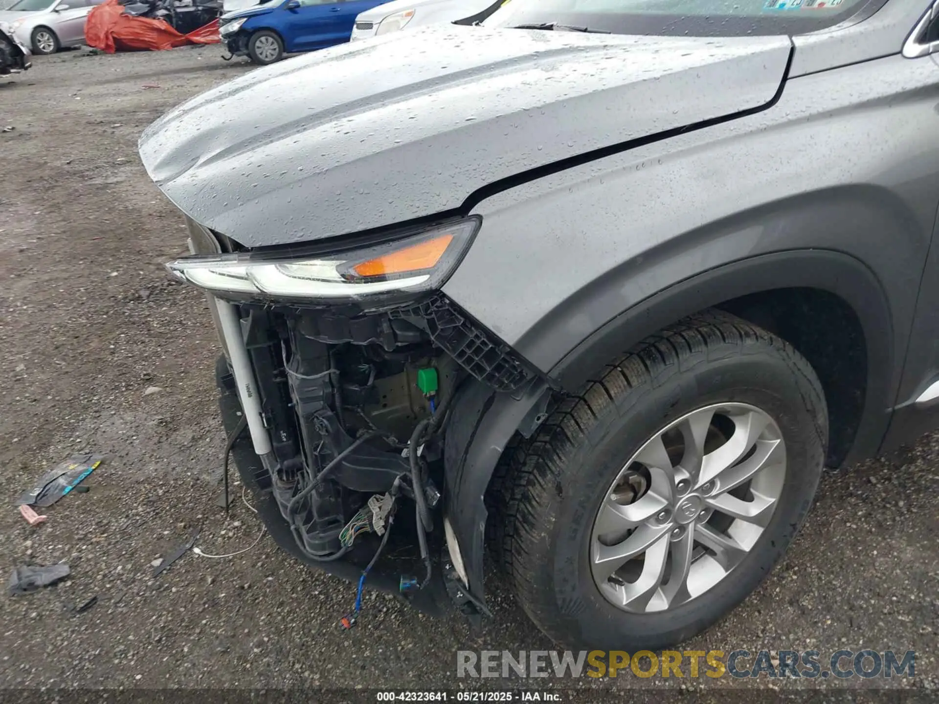 22 fotografías del automóvil dañado 5NMS3CAD7KH035429 HYUNDAI SANTA FE 2019