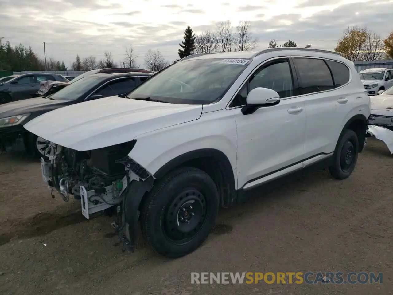 1 fotografías del automóvil dañado 5NMS3CAD8KH005047 HYUNDAI SANTA FE 2019