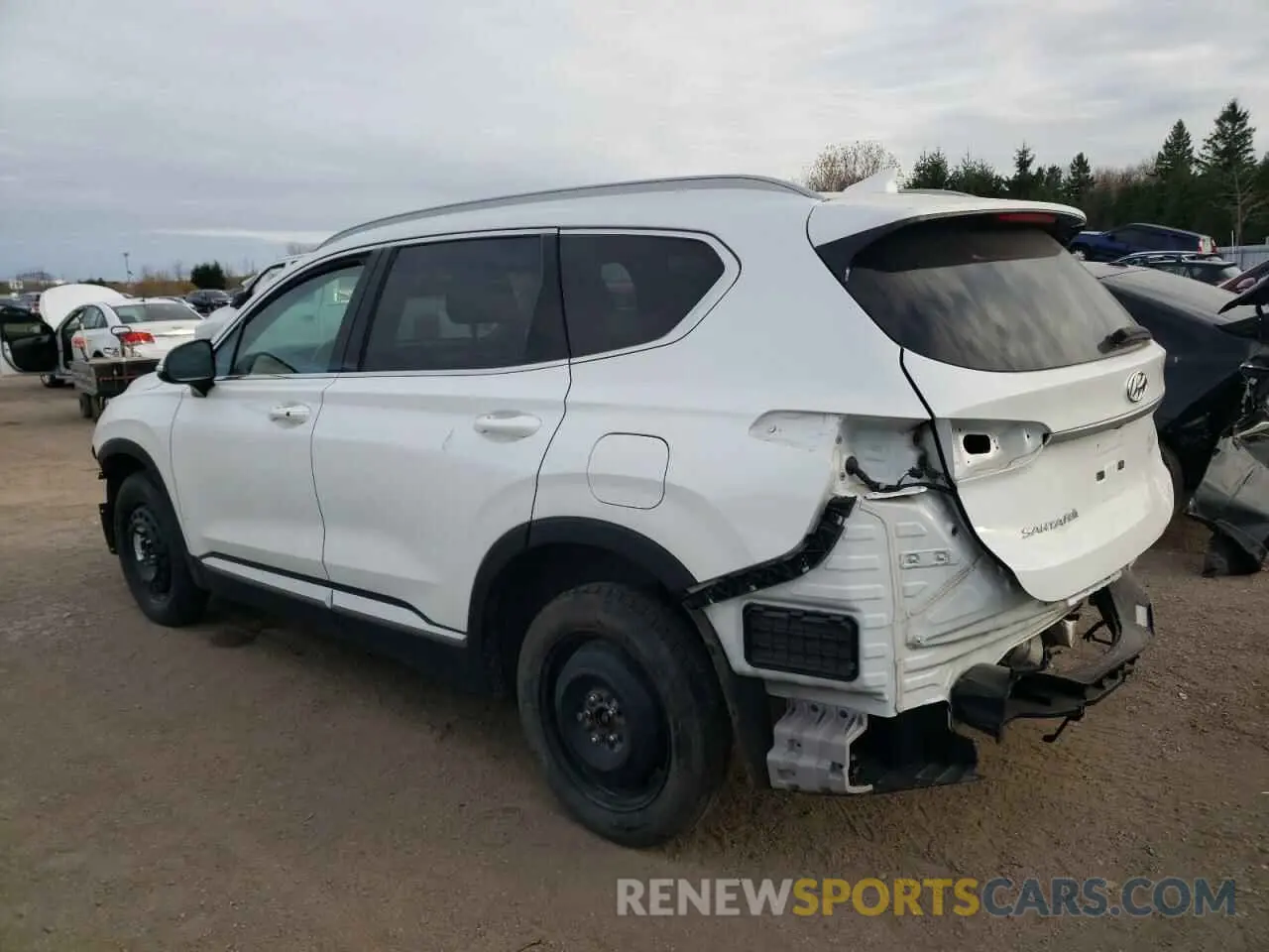 2 fotografías del automóvil dañado 5NMS3CAD8KH005047 HYUNDAI SANTA FE 2019