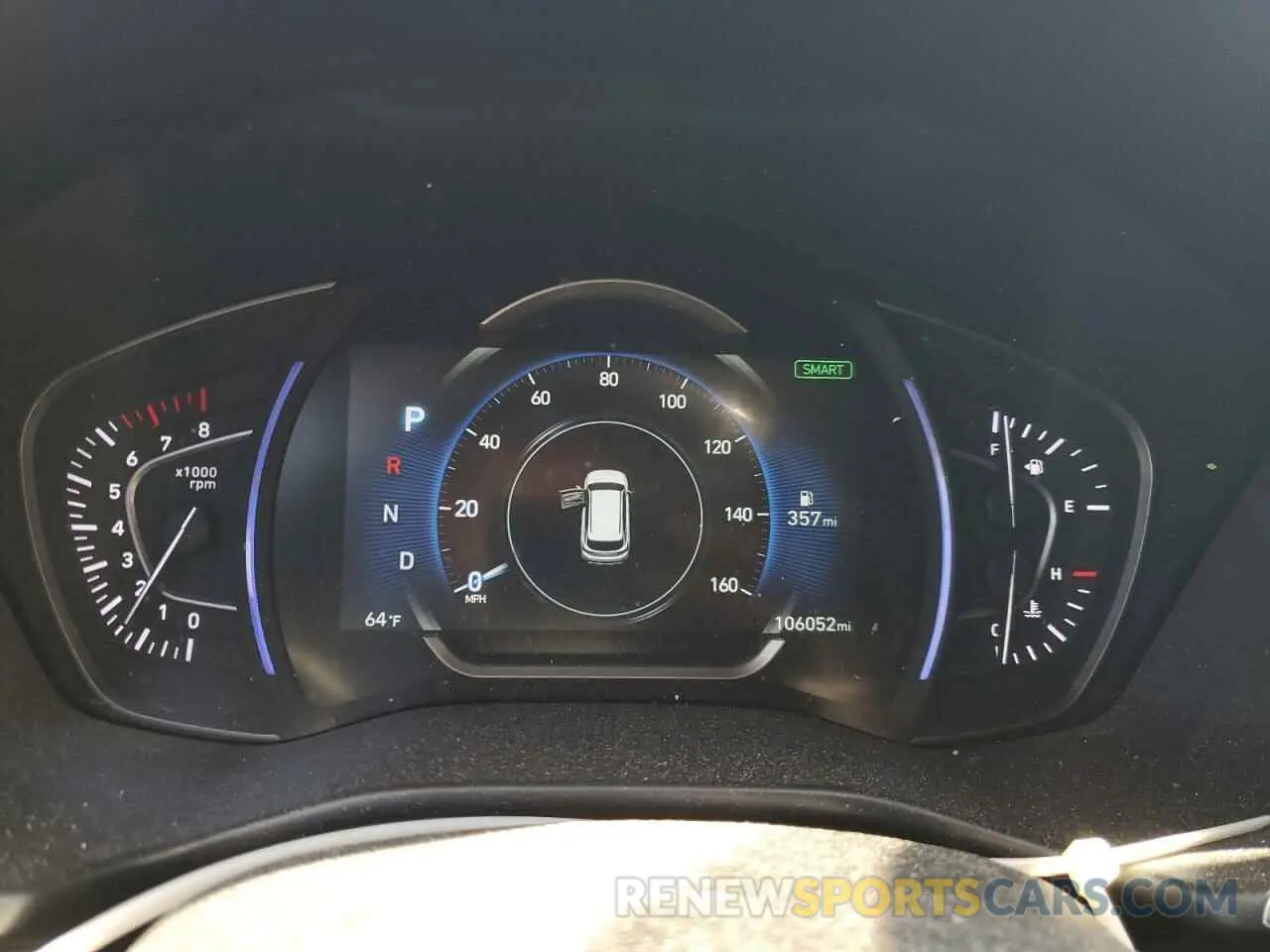 9 fotografías del automóvil dañado 5NMS3CAD8KH028862 HYUNDAI SANTA FE 2019