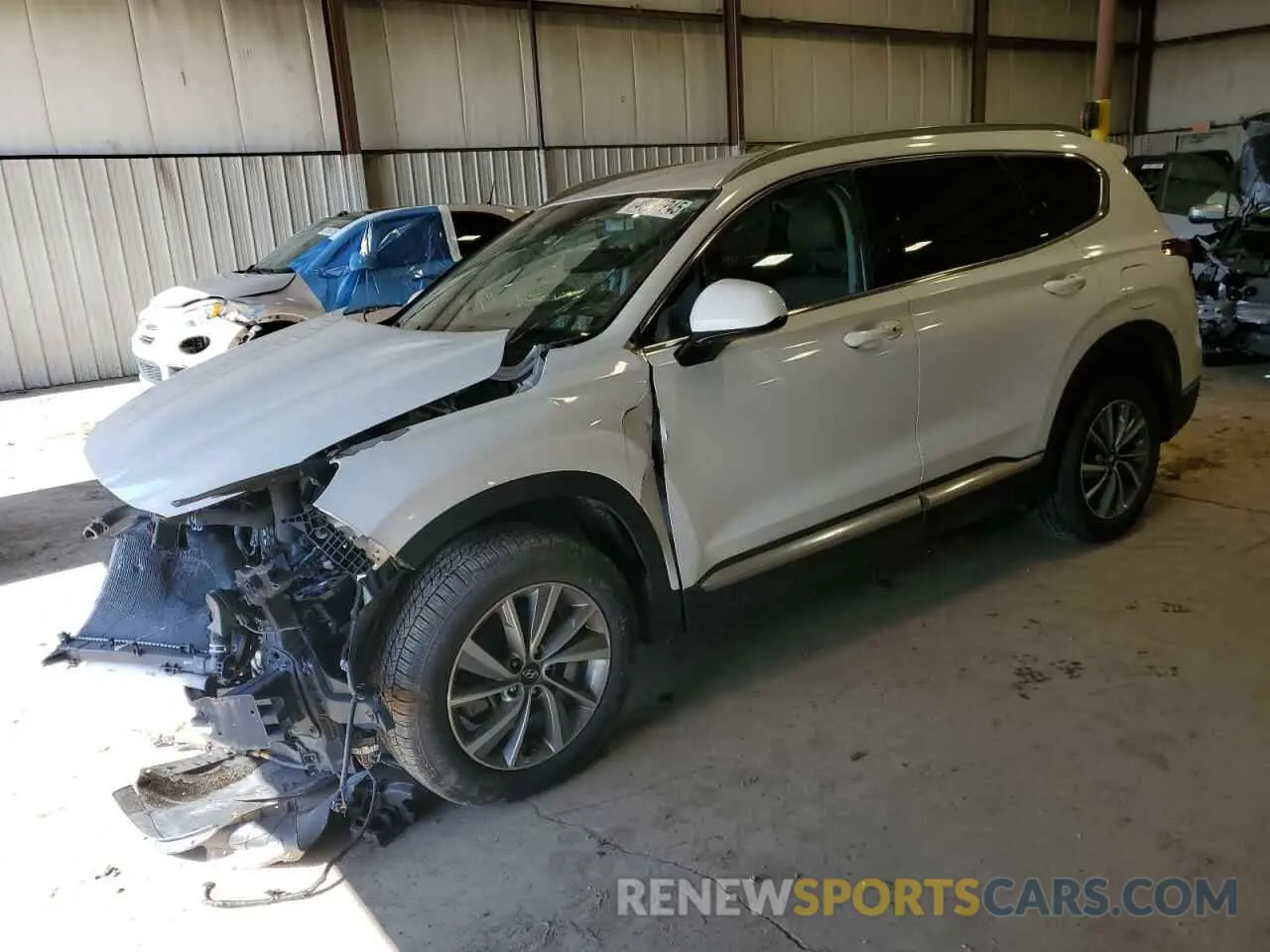 1 fotografías del automóvil dañado 5NMS3CAD9KH007194 HYUNDAI SANTA FE 2019