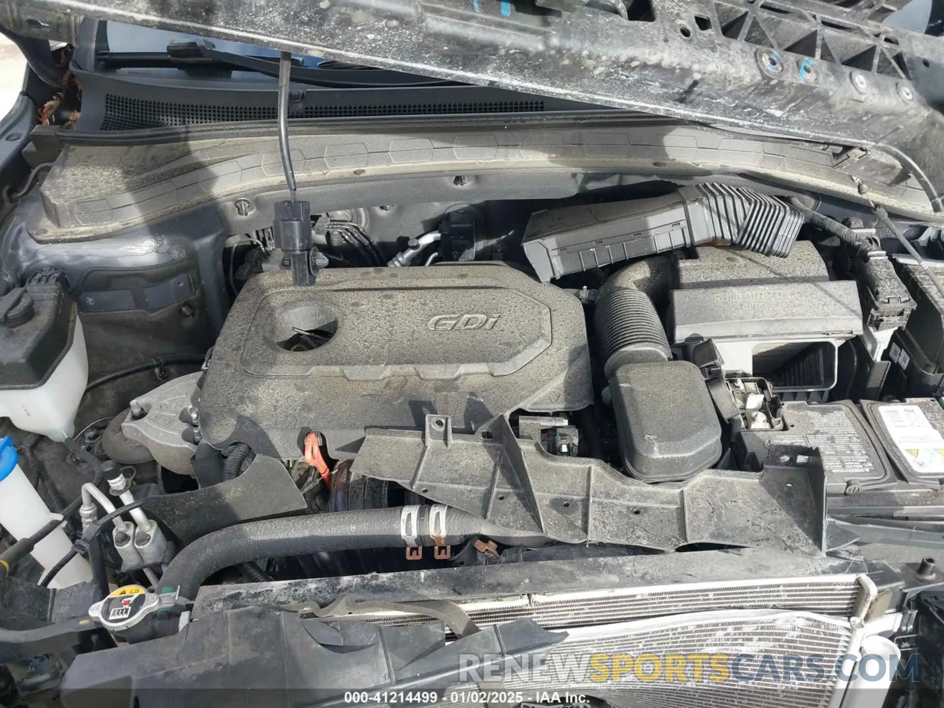 10 fotografías del automóvil dañado 5NMS3CADXKH043282 HYUNDAI SANTA FE 2019