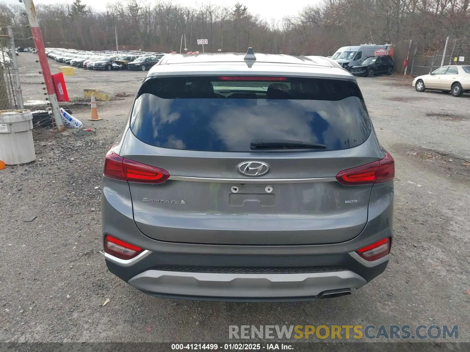 17 fotografías del automóvil dañado 5NMS3CADXKH043282 HYUNDAI SANTA FE 2019