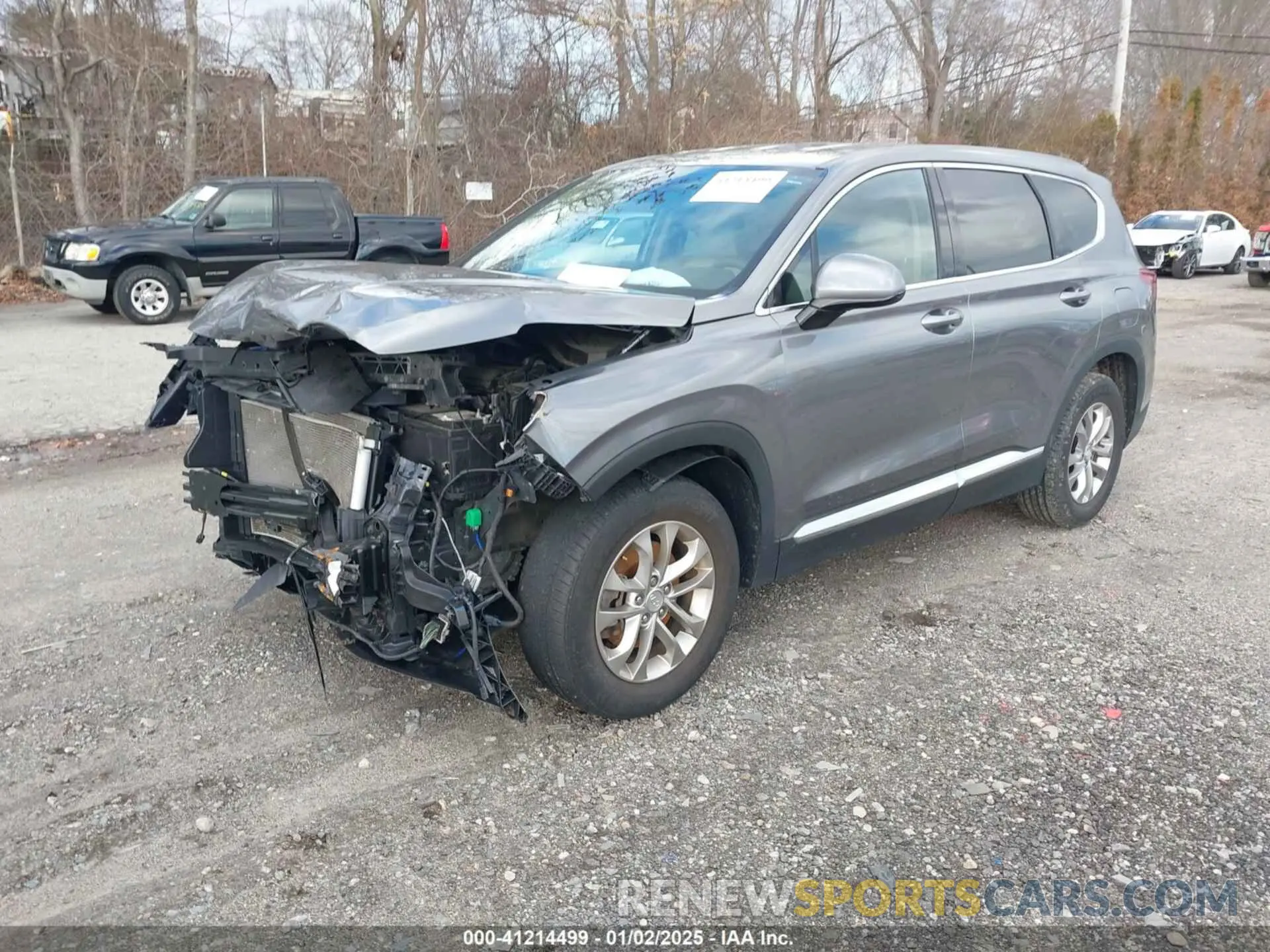 2 fotografías del automóvil dañado 5NMS3CADXKH043282 HYUNDAI SANTA FE 2019