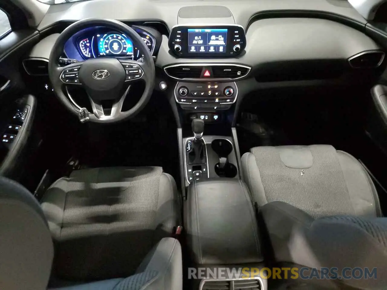 8 fotografías del automóvil dañado 5NMS3CADXKH073317 HYUNDAI SANTA FE 2019