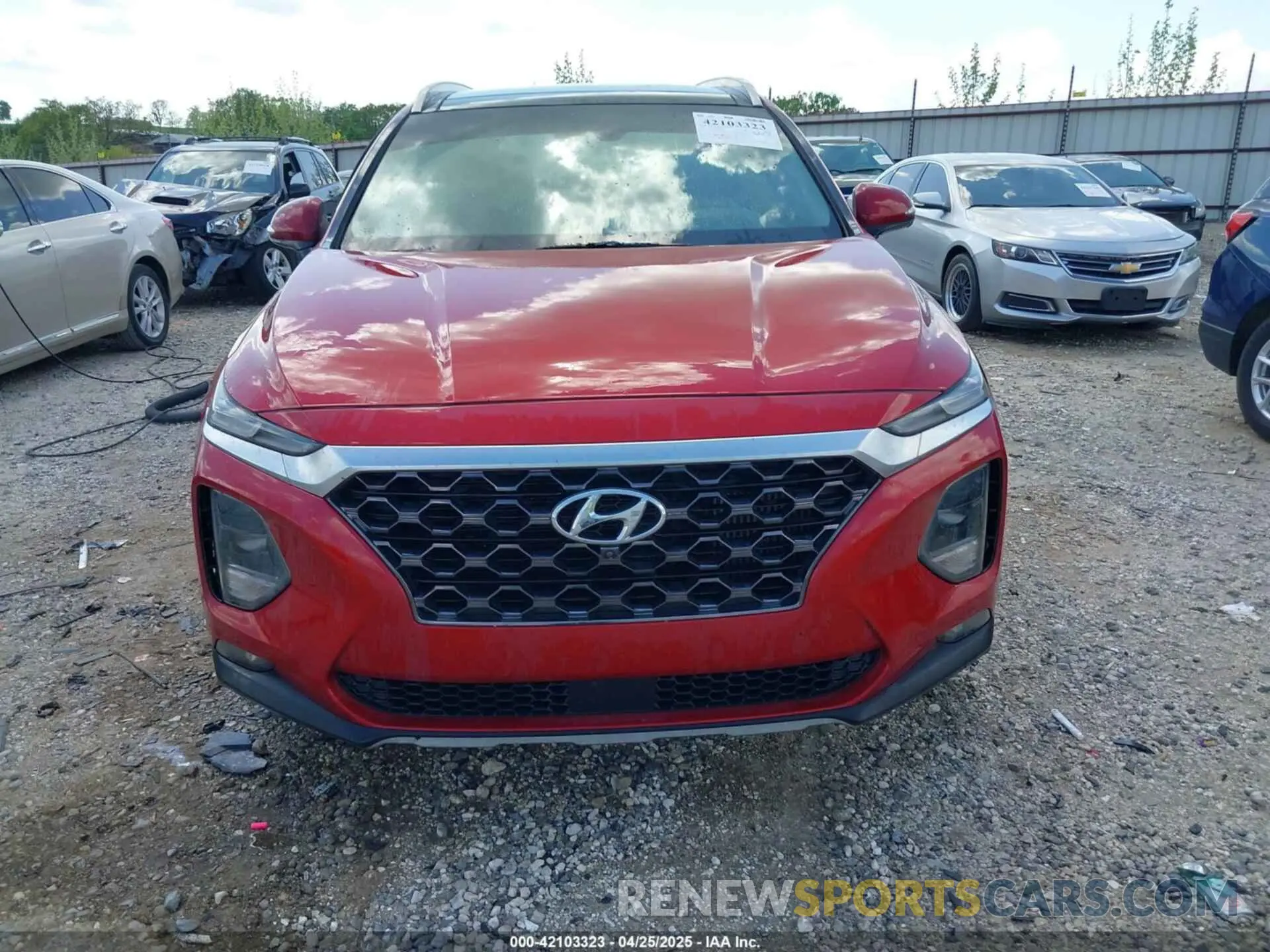 12 fotografías del automóvil dañado 5NMS53AA0KH103926 HYUNDAI SANTA FE 2019