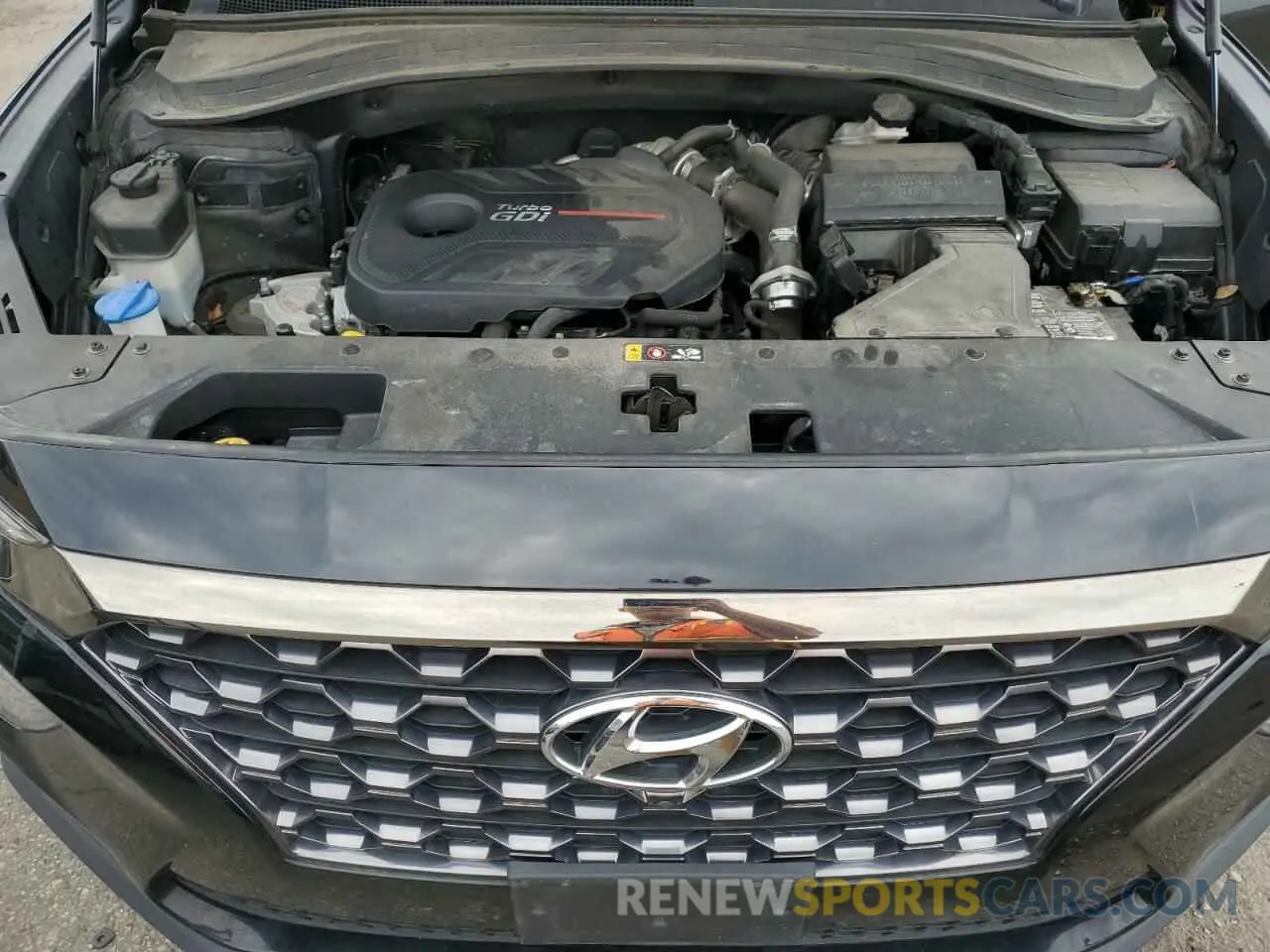 12 fotografías del automóvil dañado 5NMS53AA0KH111492 HYUNDAI SANTA FE 2019