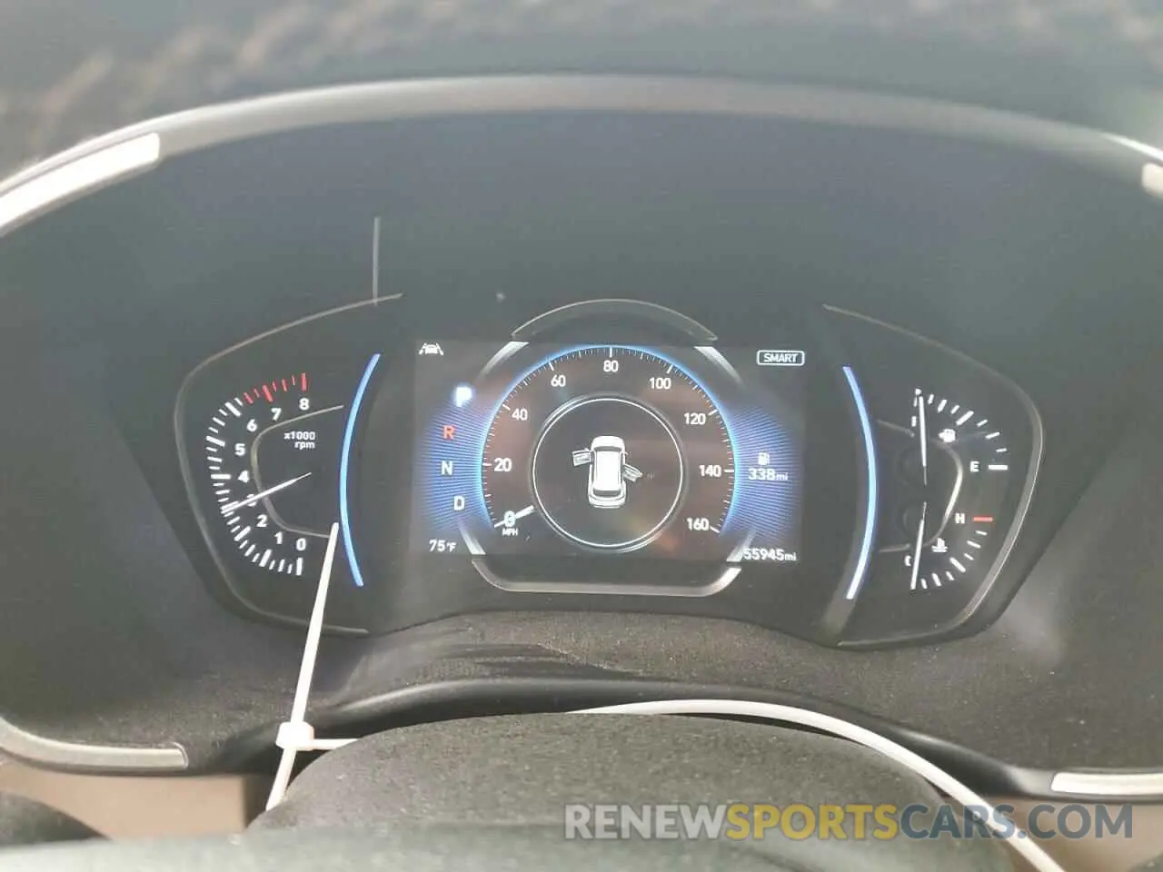 9 fotografías del automóvil dañado 5NMS53AA1KH033627 HYUNDAI SANTA FE 2019
