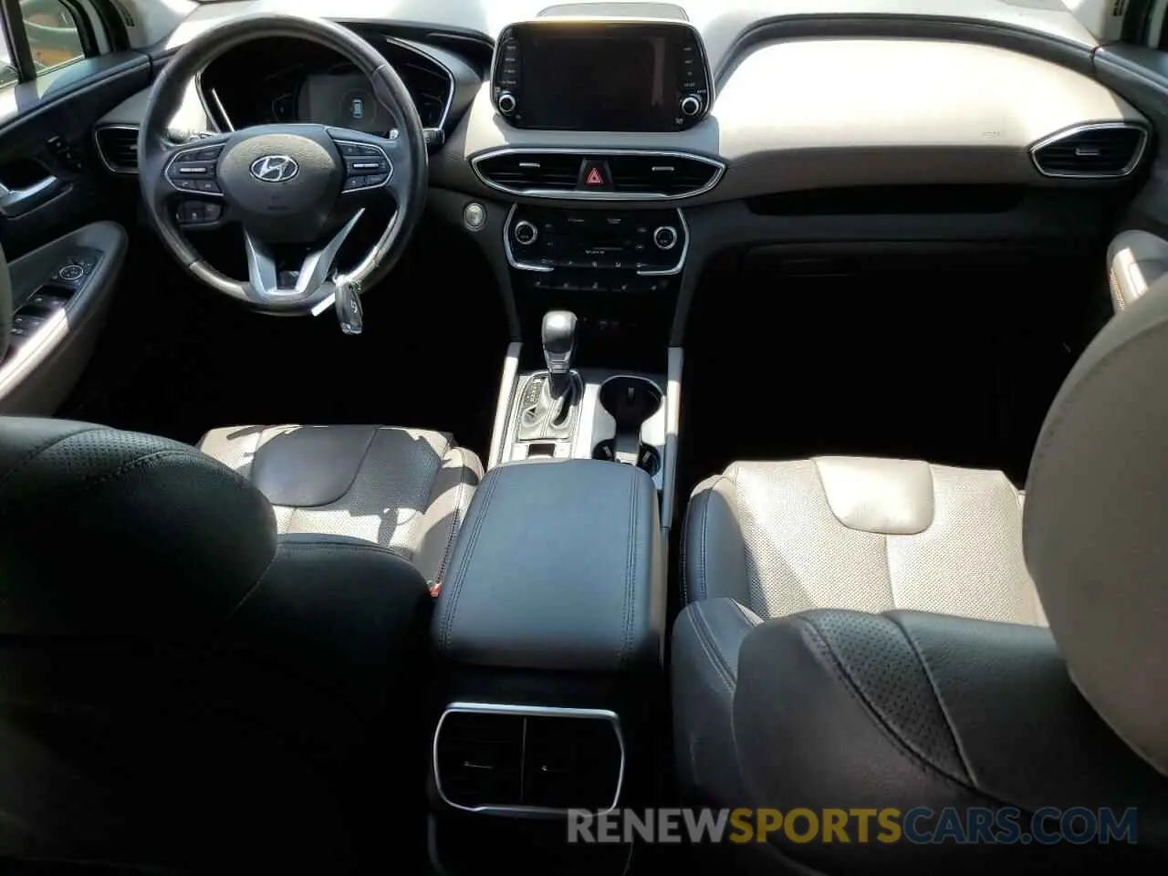8 fotografías del automóvil dañado 5NMS53AA1KH033837 HYUNDAI SANTA FE 2019