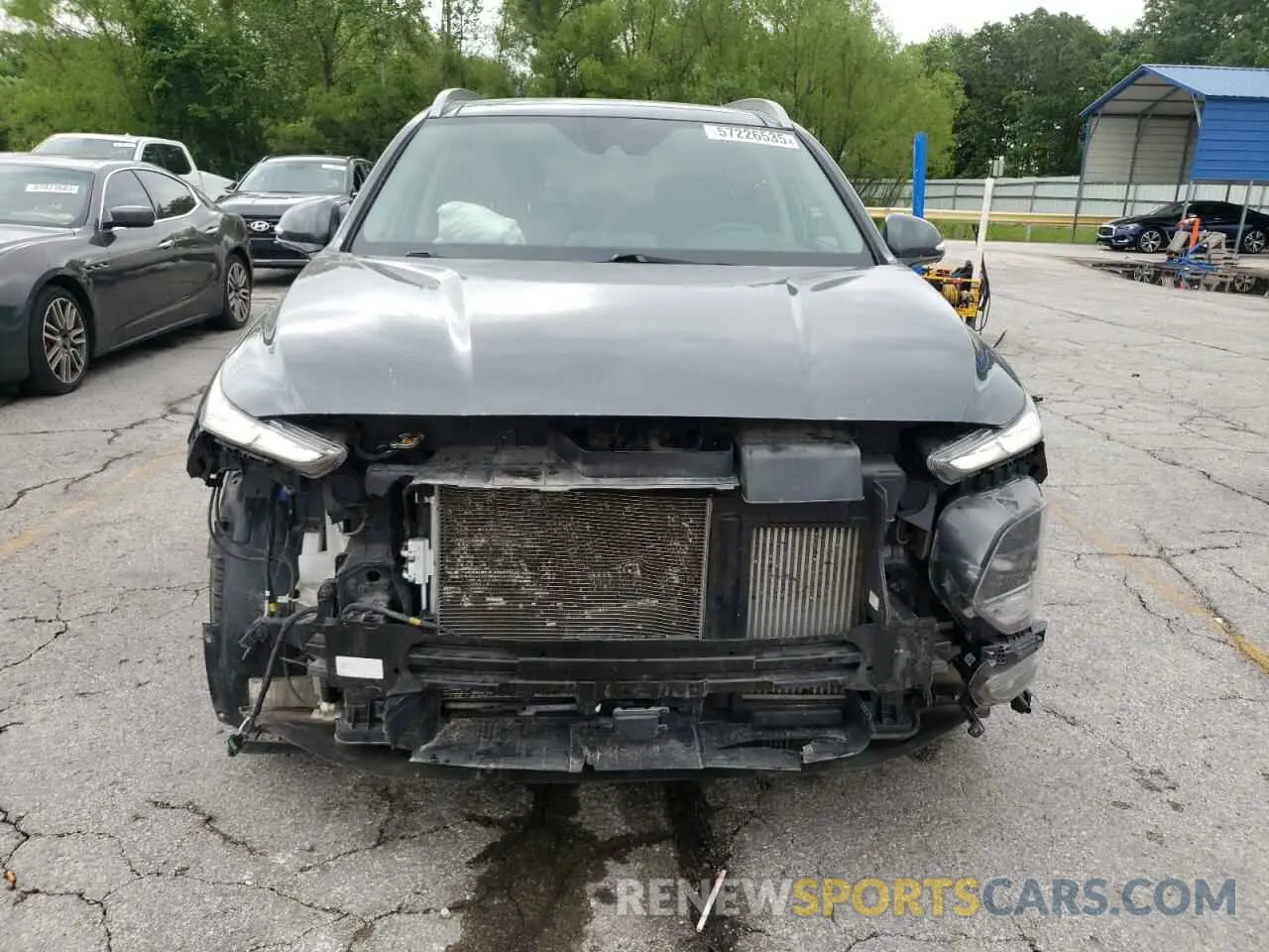5 fotografías del automóvil dañado 5NMS53AA1KH066188 HYUNDAI SANTA FE 2019